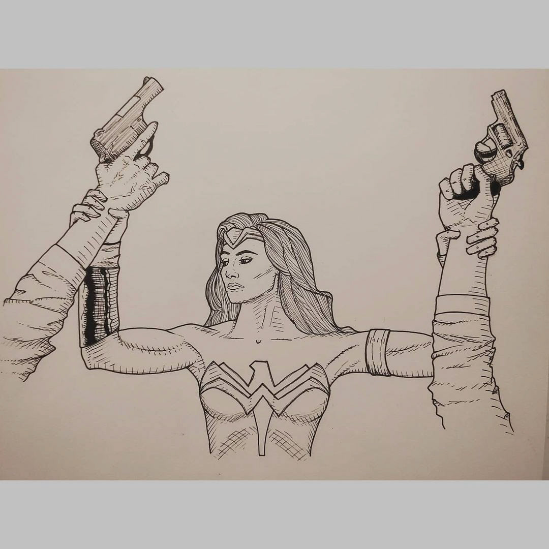 Wonder Woman - Pen and Ink