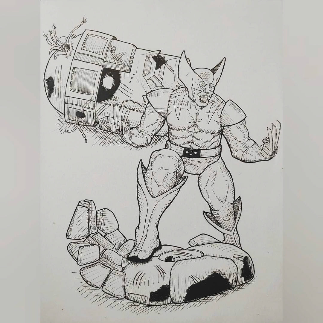 Wolverine - Pen and Ink