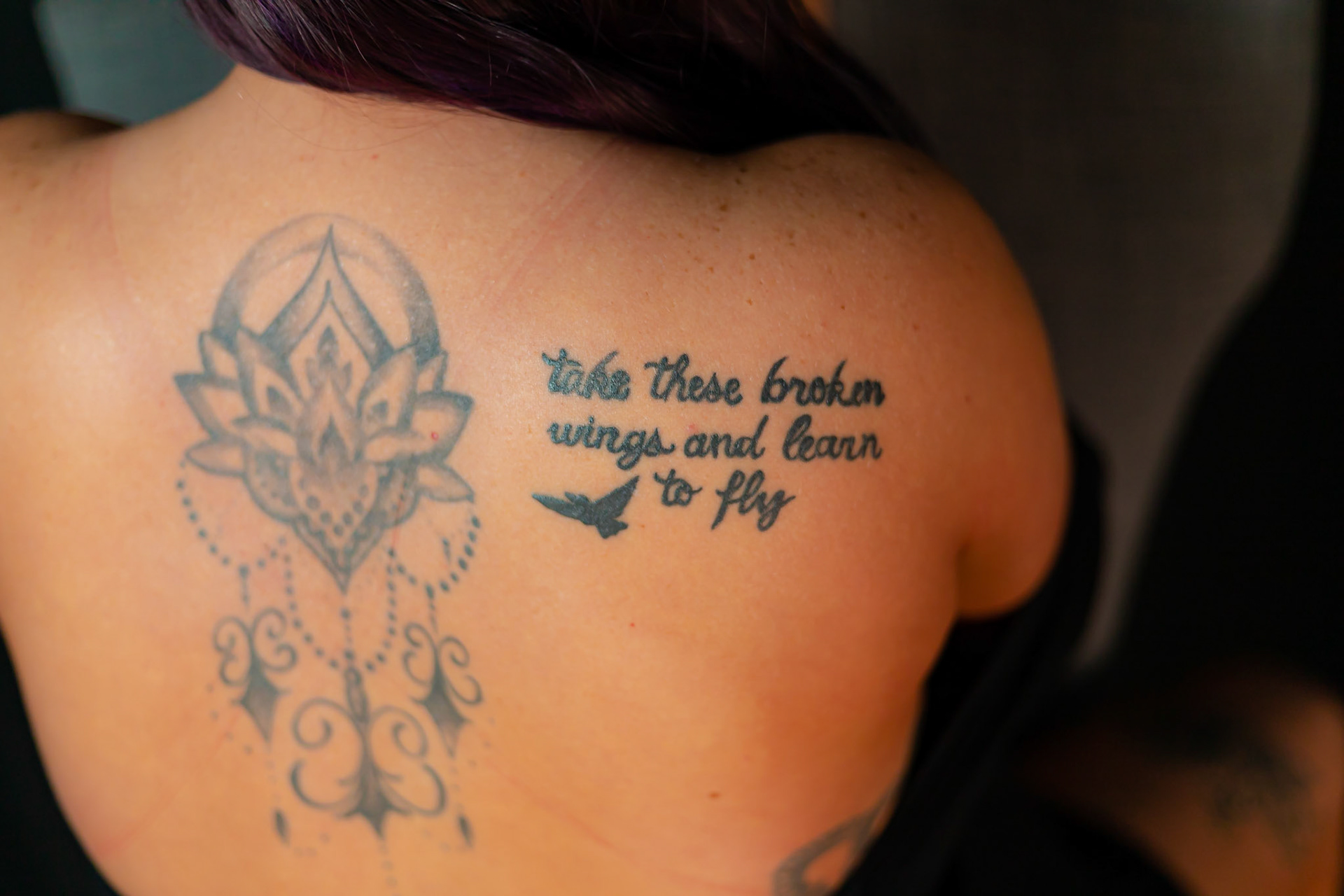 The Beatles tattoo that’s my favorite song by them. Always felt amazing when I would hear it and always made me smile.
