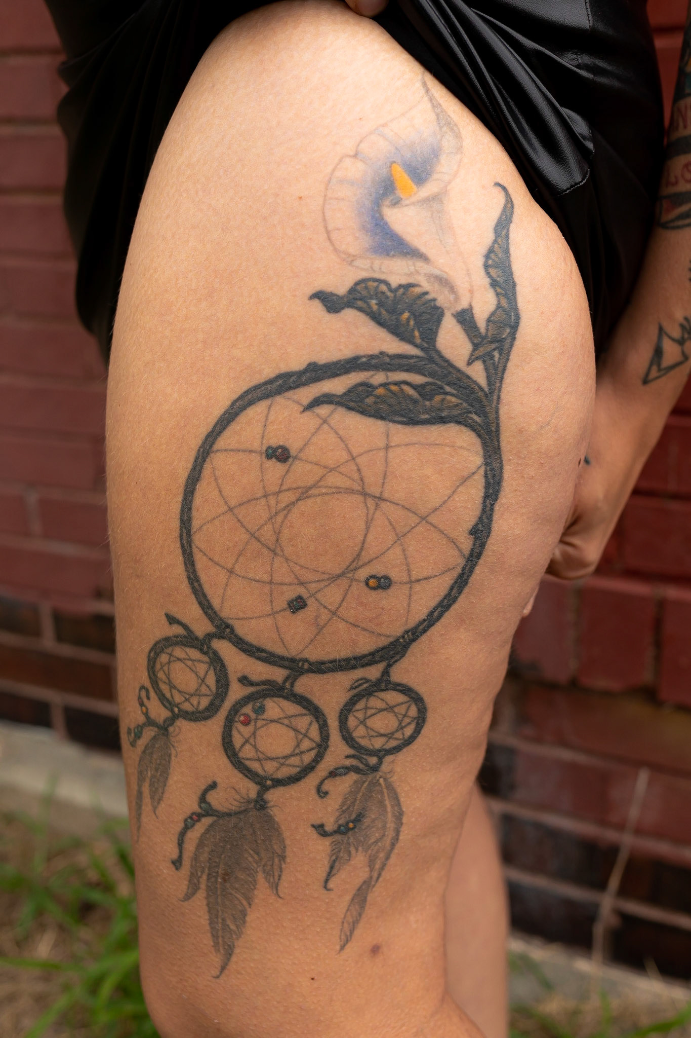 The dreamcatcher is more than just a reminder to follow my dreams, but to dream bigger than the starts to dream without fear. It is personalized, just for me, because my all-time favorite flower at the top is a calla lily.