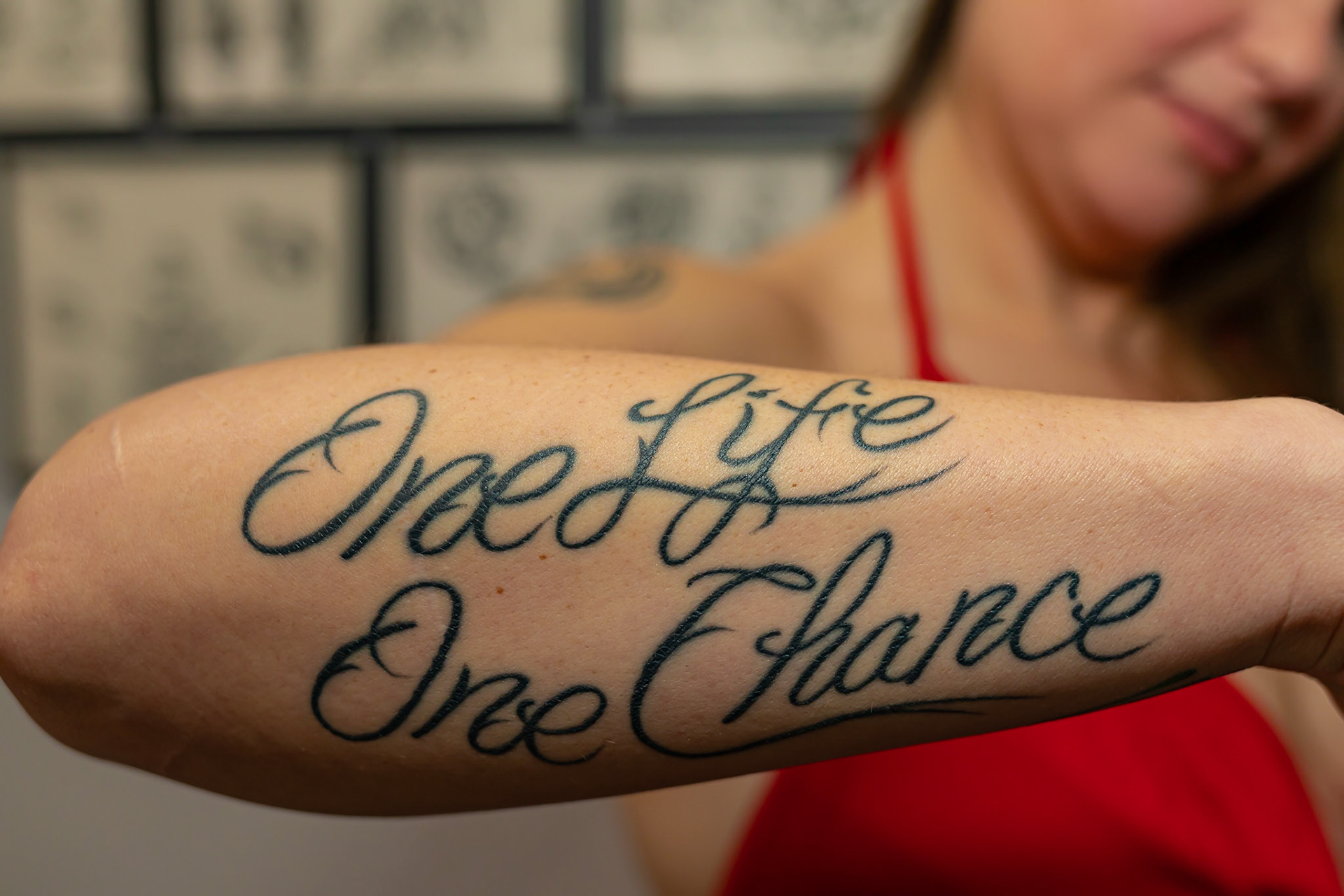 I got this tattoo after cancer treatments. So much happens in this life. We pass up opportunities. We forget to take time for ourselves. We forget to tell those in our lives what they mean to us. All we have is this short time to make it count.
