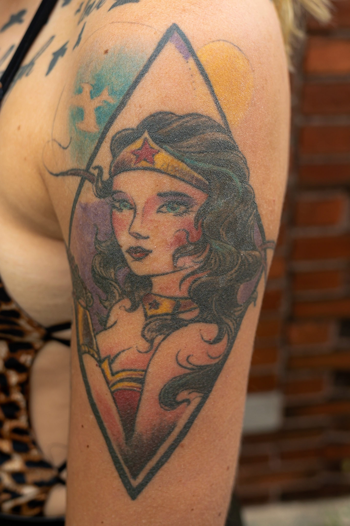 I am a huge Wonder Woman fan and what better to go by my unstoppable tattoo than her because she truly is unstoppable