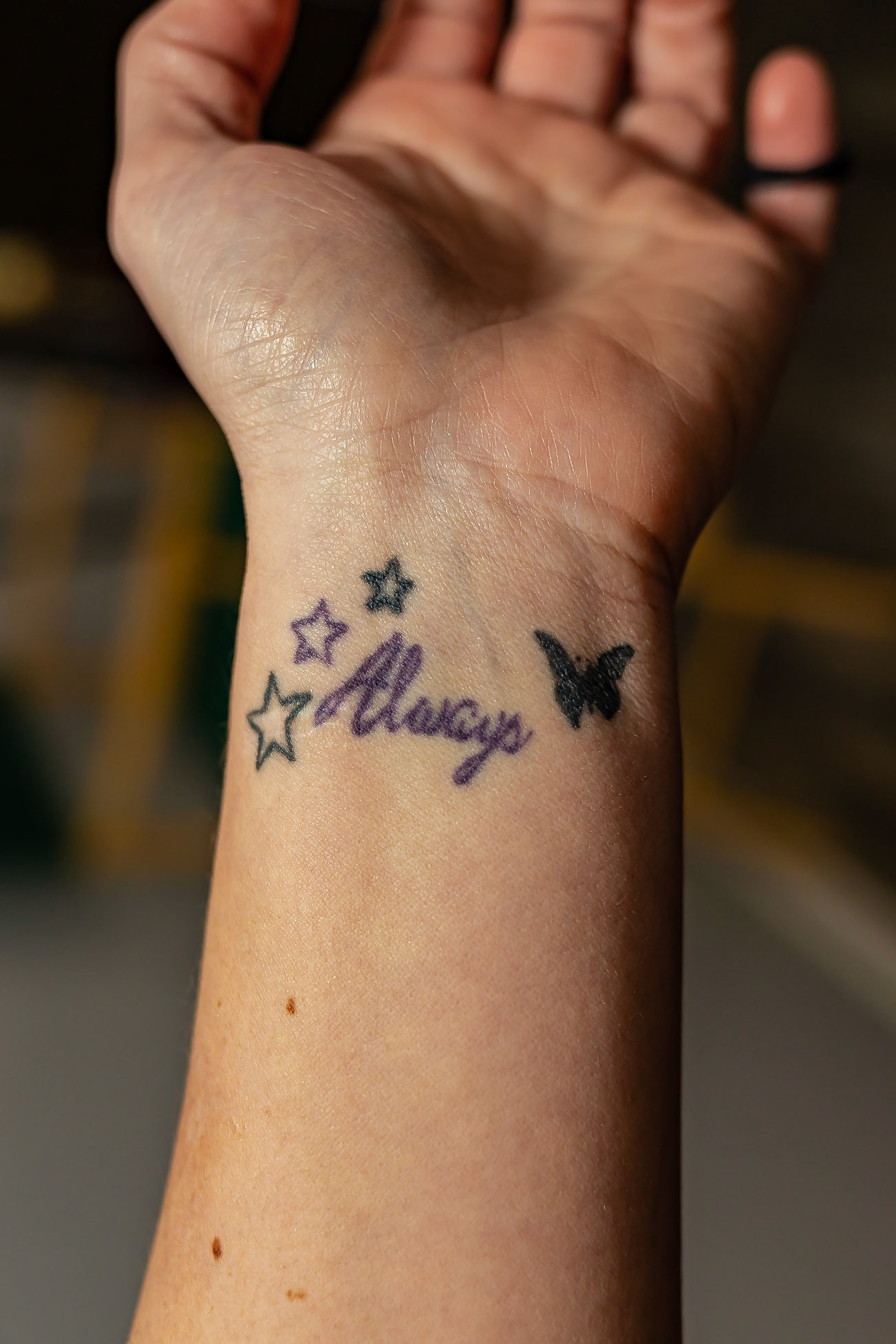 I got this tattoo to remind myself it will always get better. After I was assaulted and diagnosed with PTSD..I was suicidal. In a manic moment I started to cut my wrist. So I could make it all stop. When I was in a better place I covered the scar with this tattoo. So when I would spin out after that it was a reminder it would be ok.