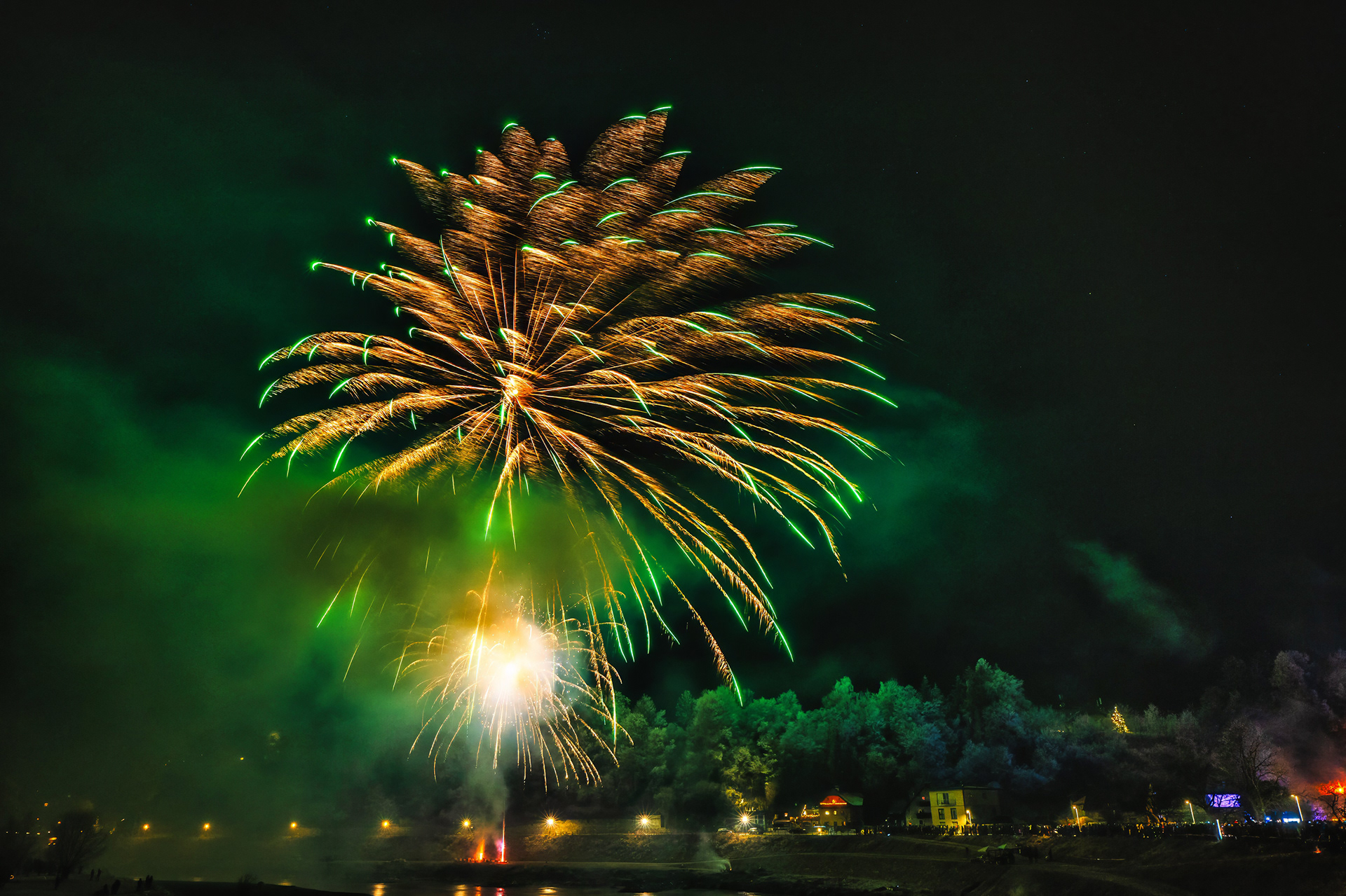 Silvesterfeuerwerk Oberndorf-Laufen 2024