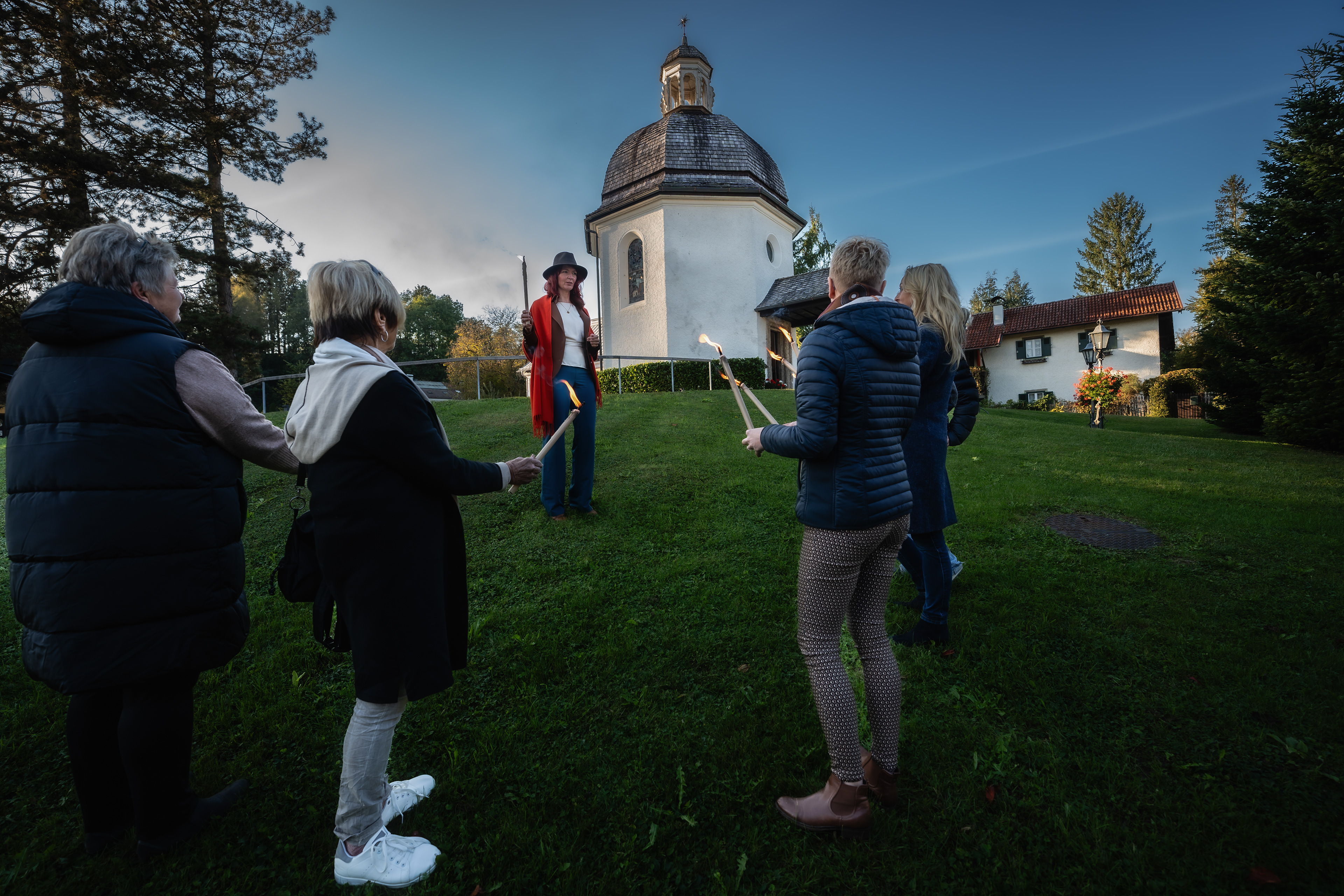 Zwischenstop vor der Stille-Nacht-Kapelle