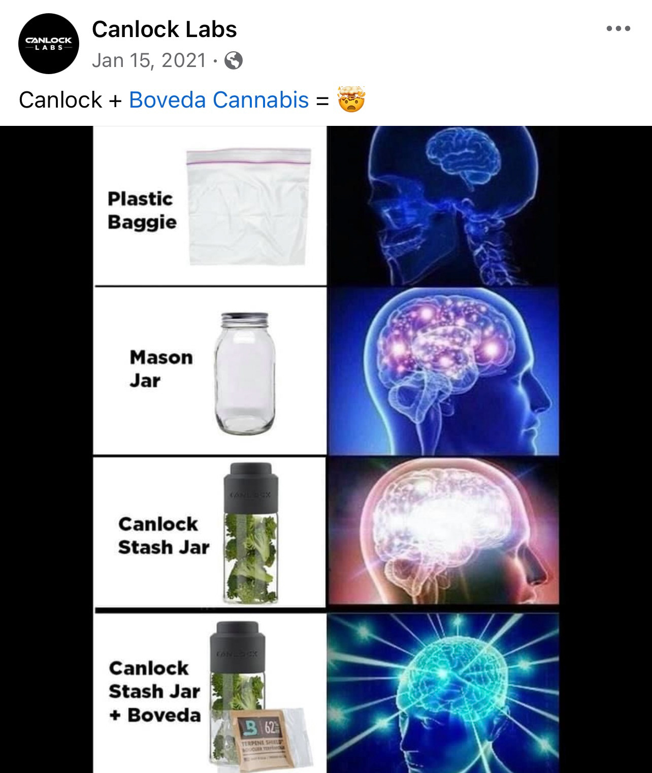 Canlock + Boveda Cannabis = 🤯 — Meme-making is an ART