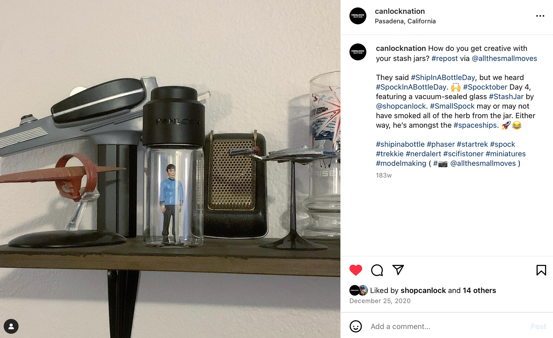 How do you get creative with your stash jars? [UGC: copy by Tash Guimond, photo by @allthesmallmoves]