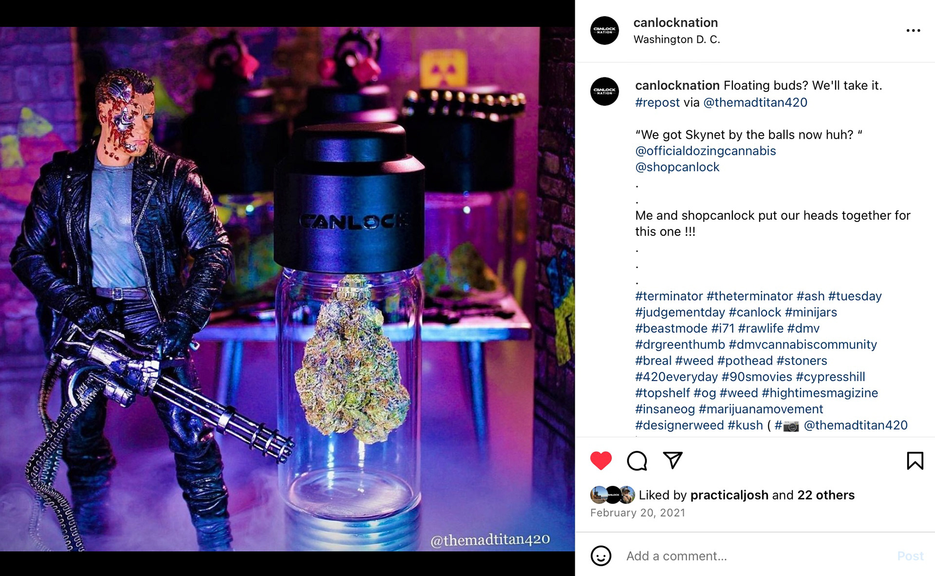 Floating buds? We’ll take it. [UGC: copy by Tash Guimond, photo by @themadtitan420]