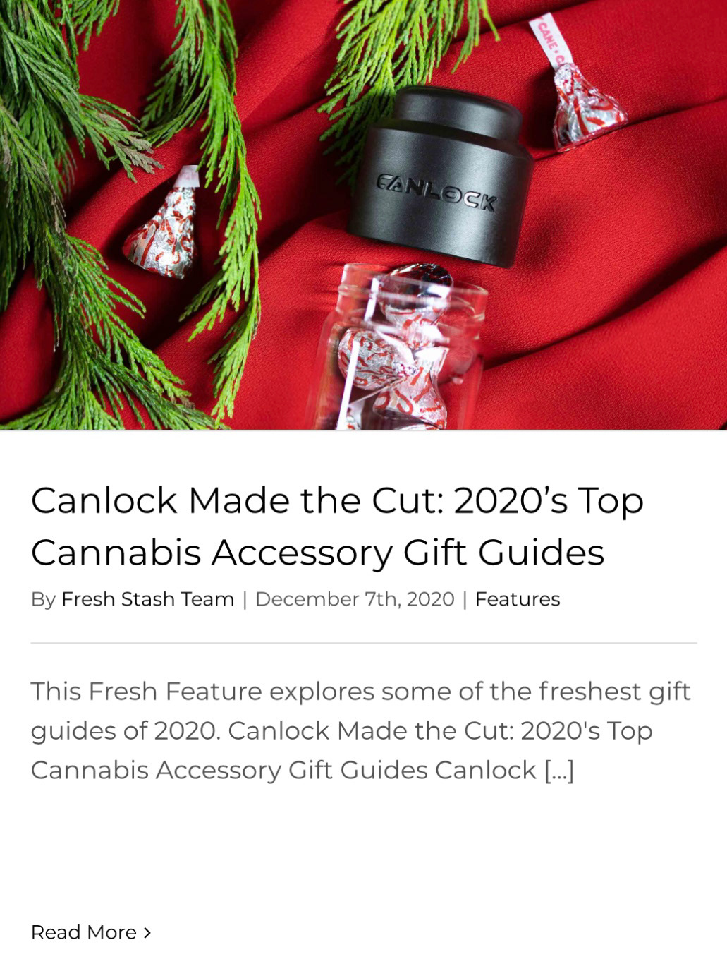 Canlock Made the Cut: 2020’s Top Cannabis Accessory Gift Guides by Fresh Stash Team