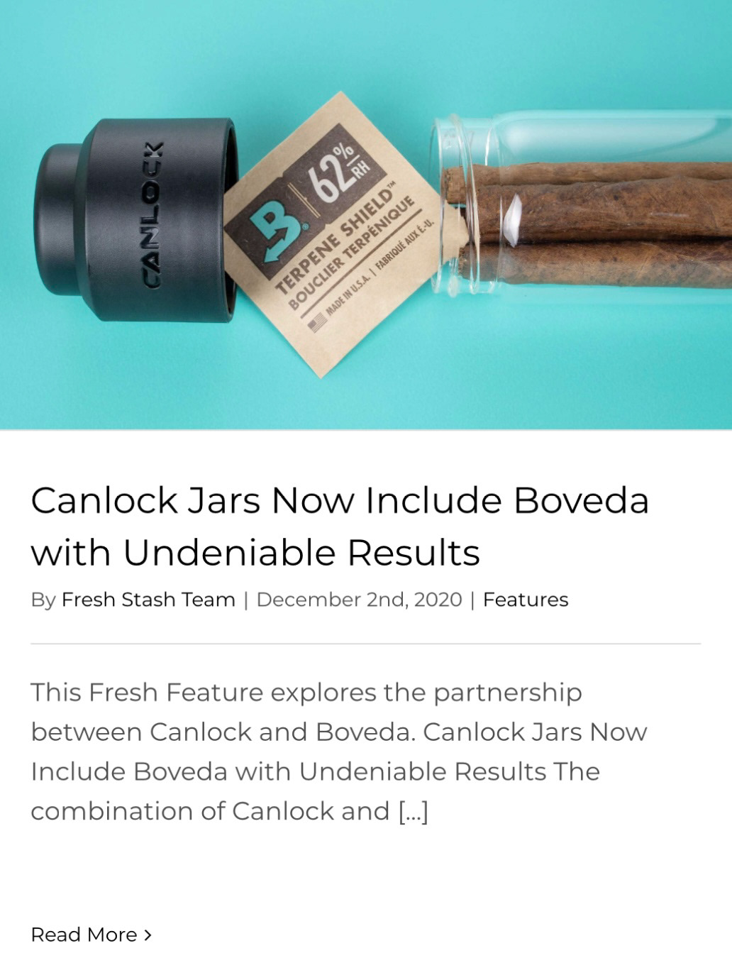 Canlock Jars Now Include Boveda with Undeniable Results by Fresh Stash Team