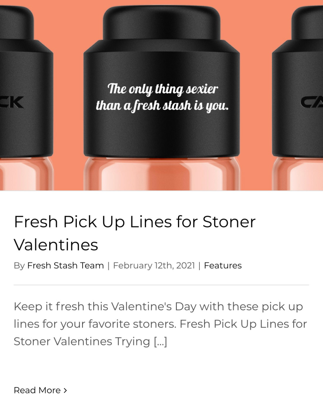 Fresh Pick Up Lines for Stoner Valentines by Fresh Stash Team