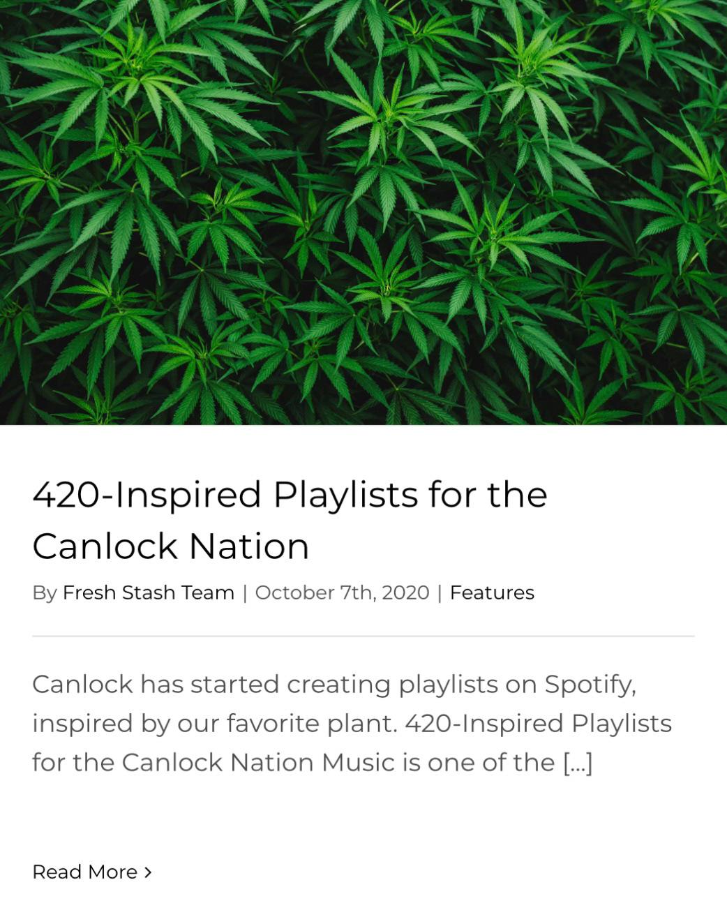 420-inspired Playlists for the Canlock Nation by Fresh Stash Team