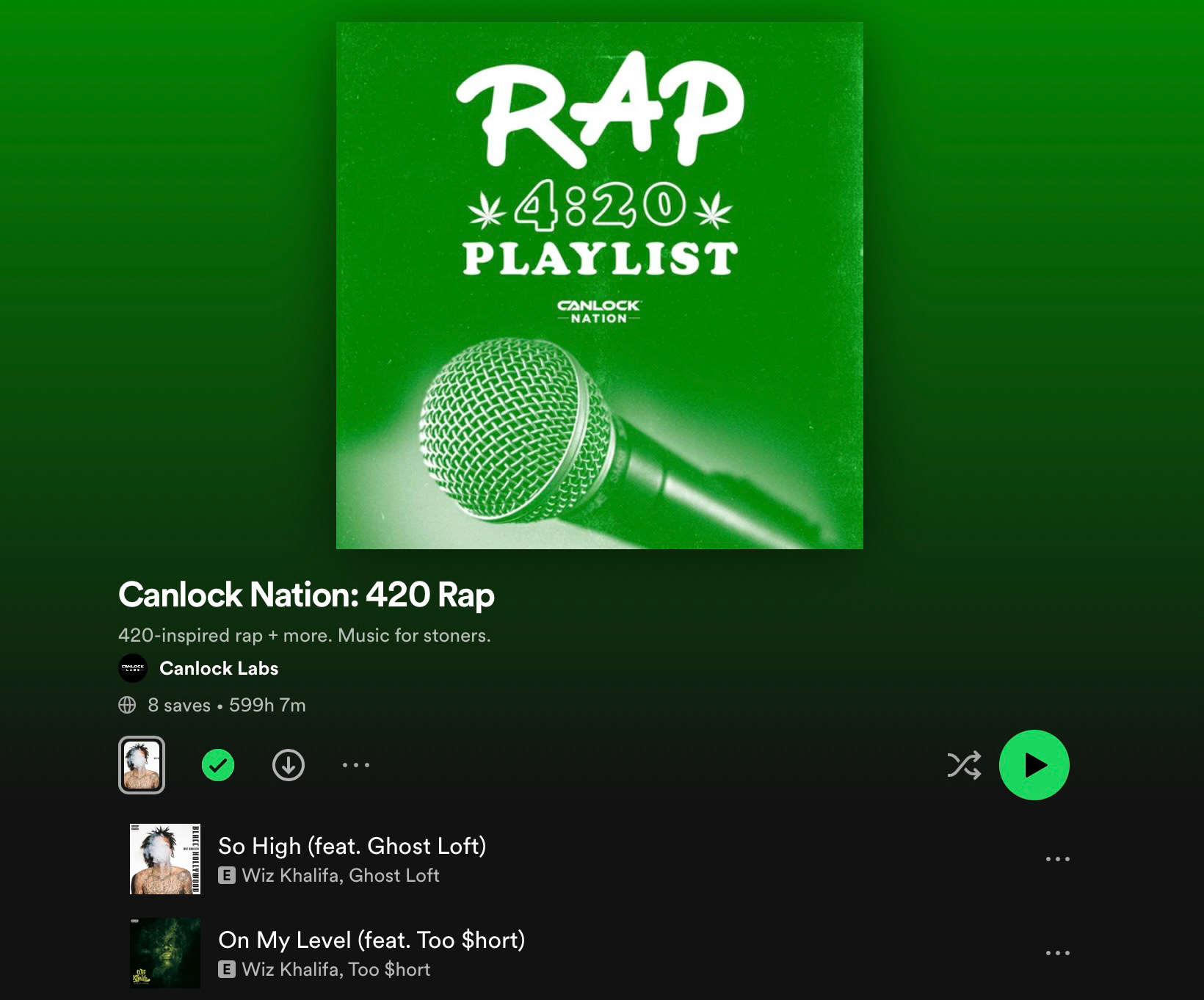 Canlock Nation: 420 Rap Playlist — Music for stoners.