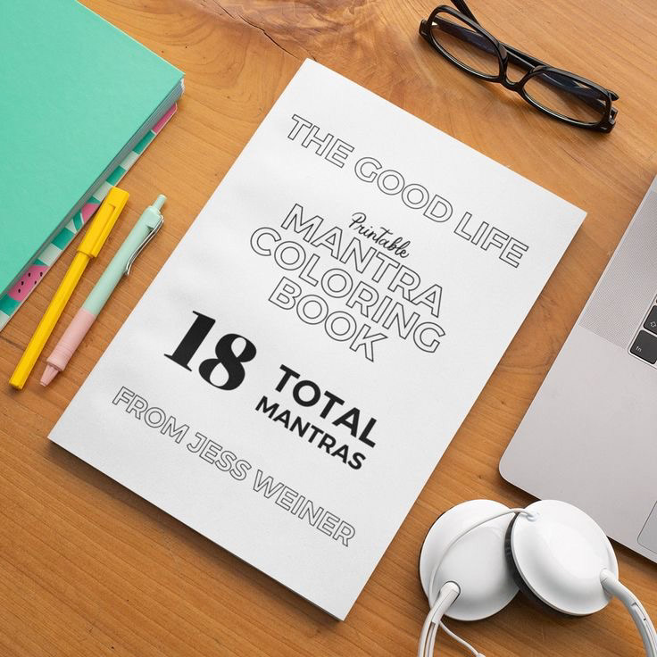 Good Life Coloring Book Mockup 1/4