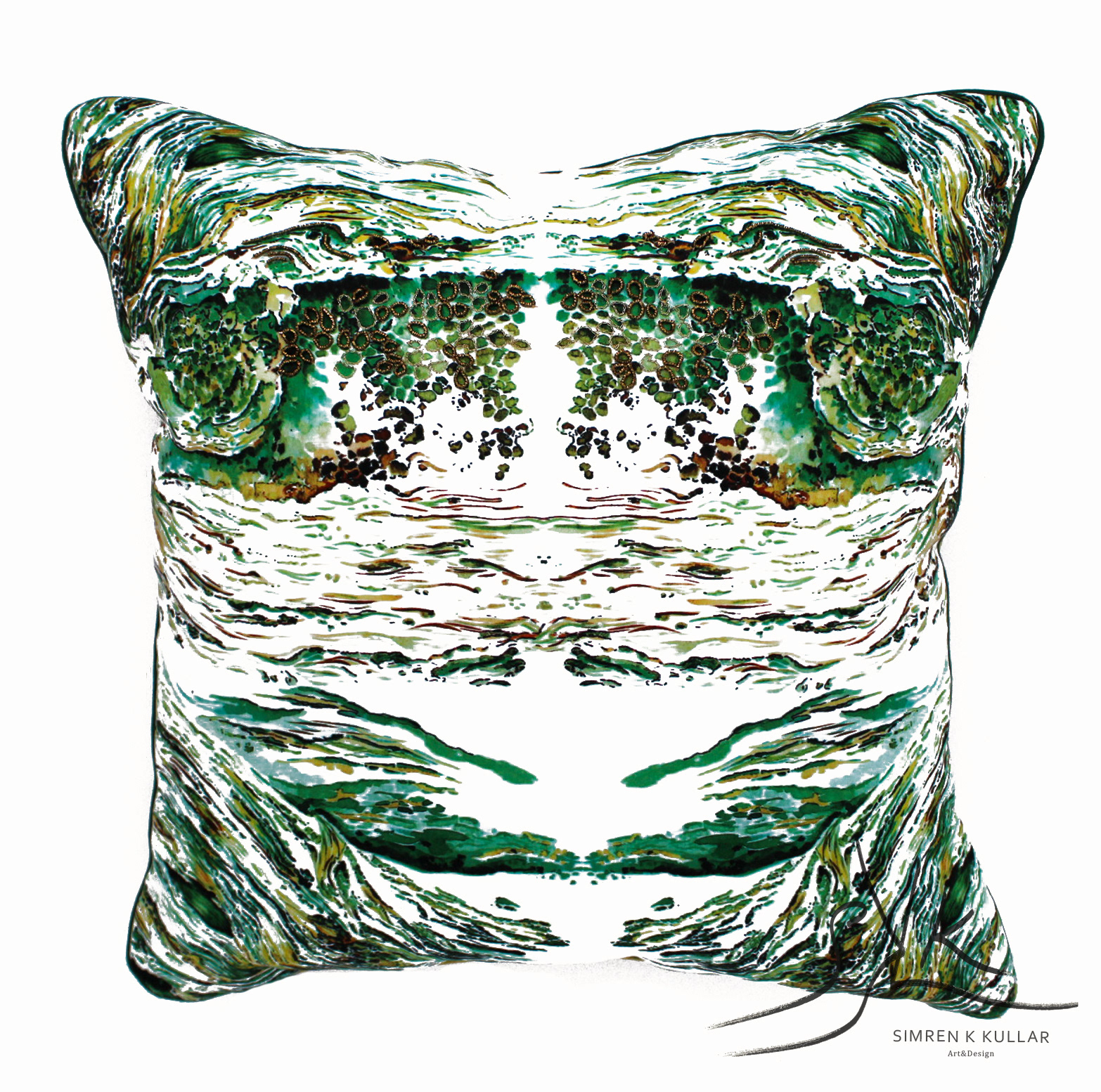Design 03- Gold copper Embellished ~45cmx45cm~