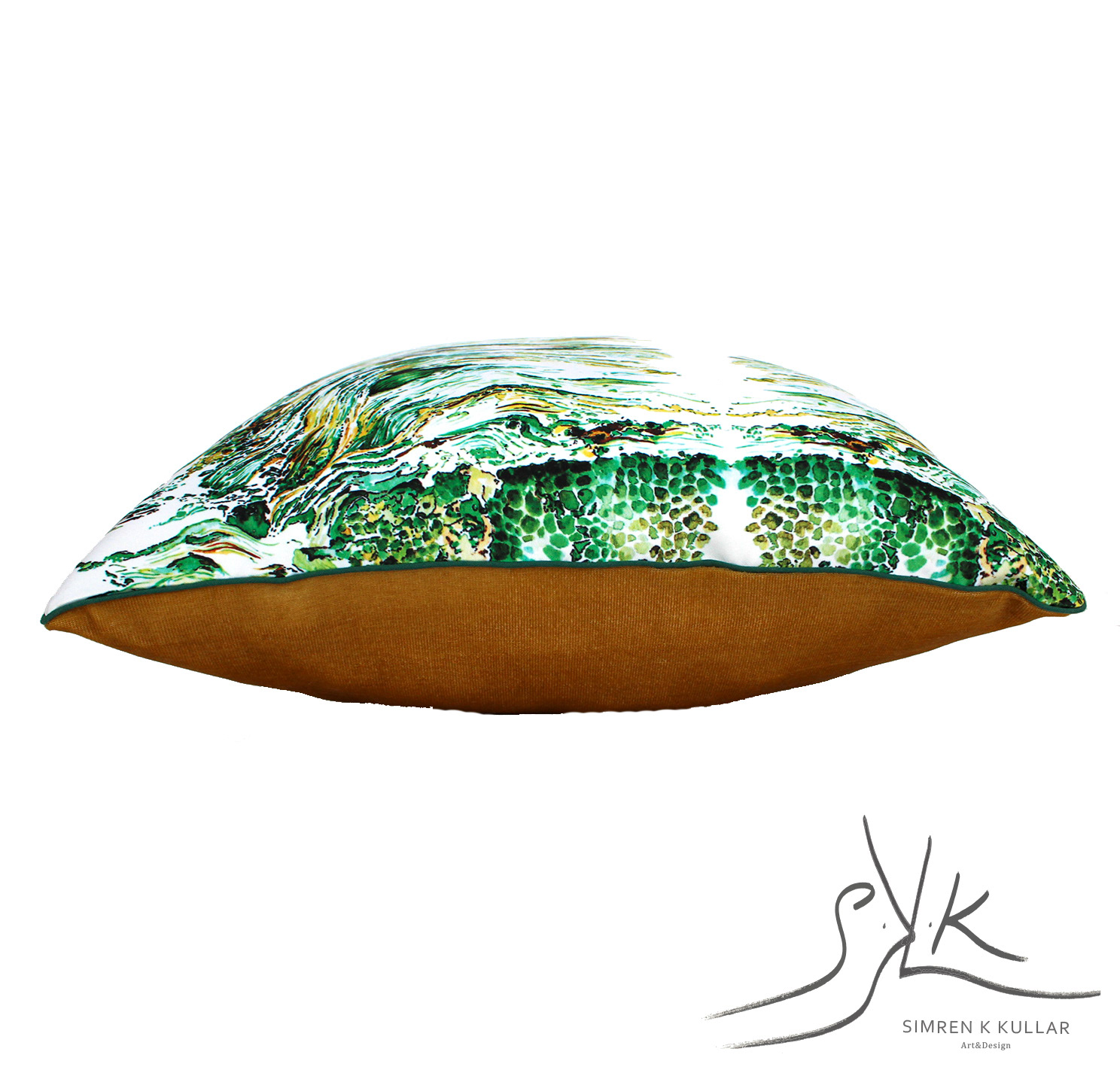 Design 05- Golden yellow velvet back ~45cmx45cm~