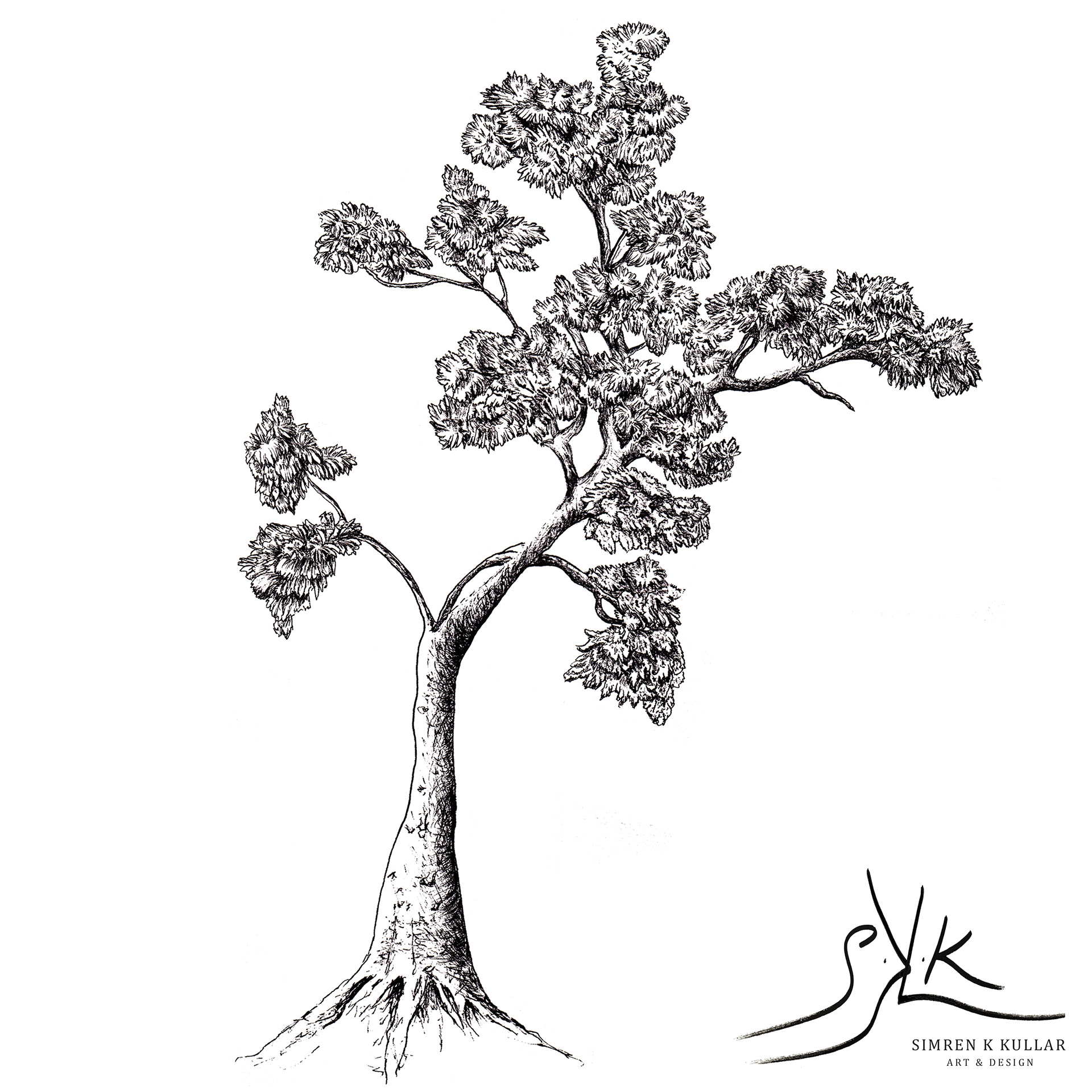 From 'The Panther Series' _Hand Illustrated Tree