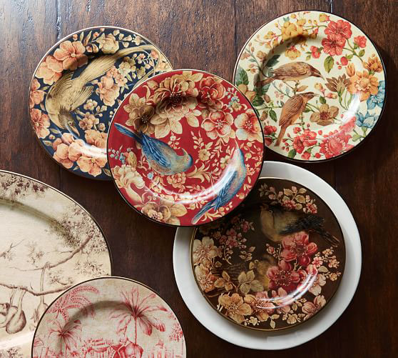 Hand Painted and Custom Designed Tableware for Pottery Barn USA
