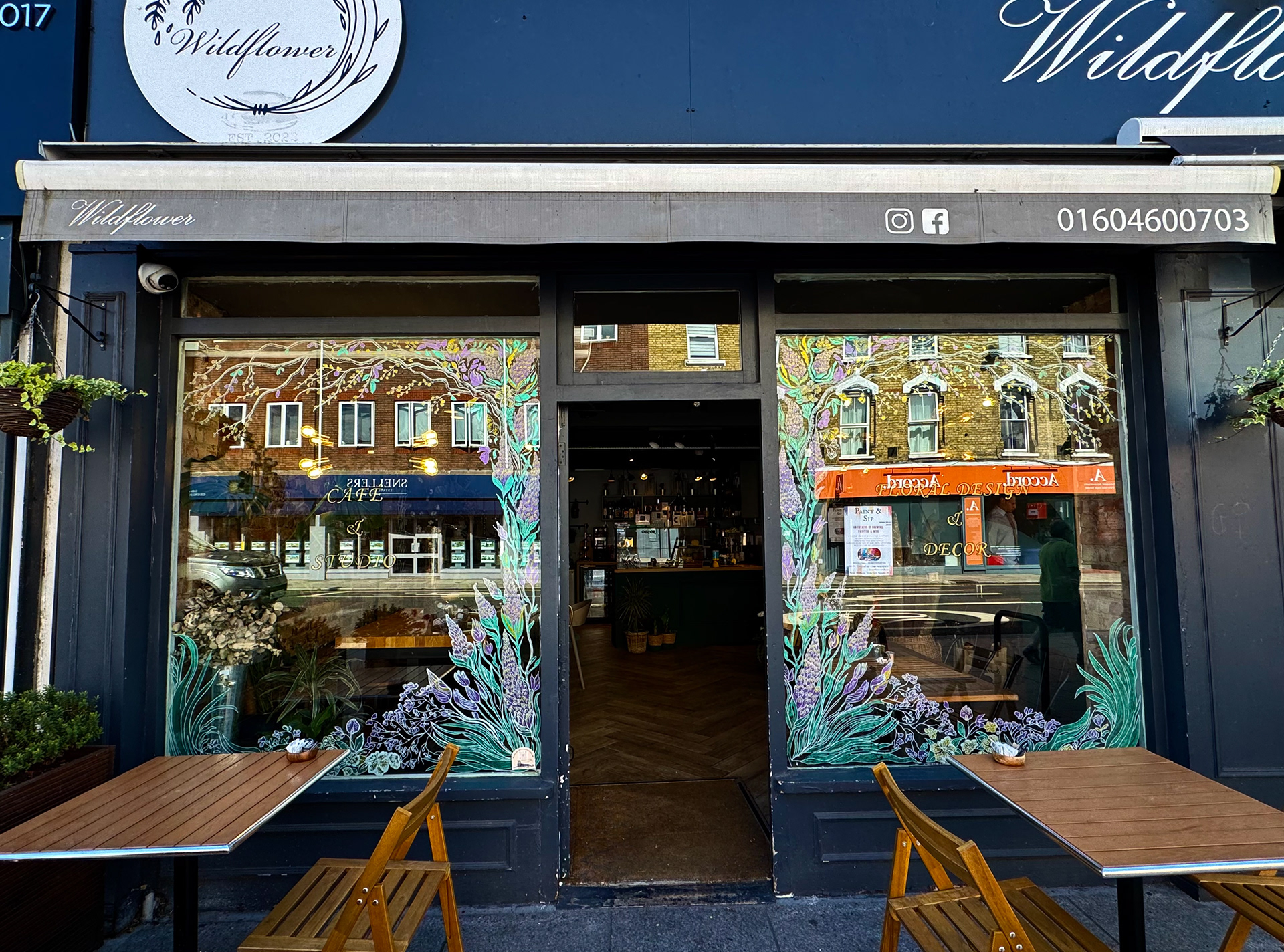 Symmetrical Mural- Entirely Hand Drawn/ Painted