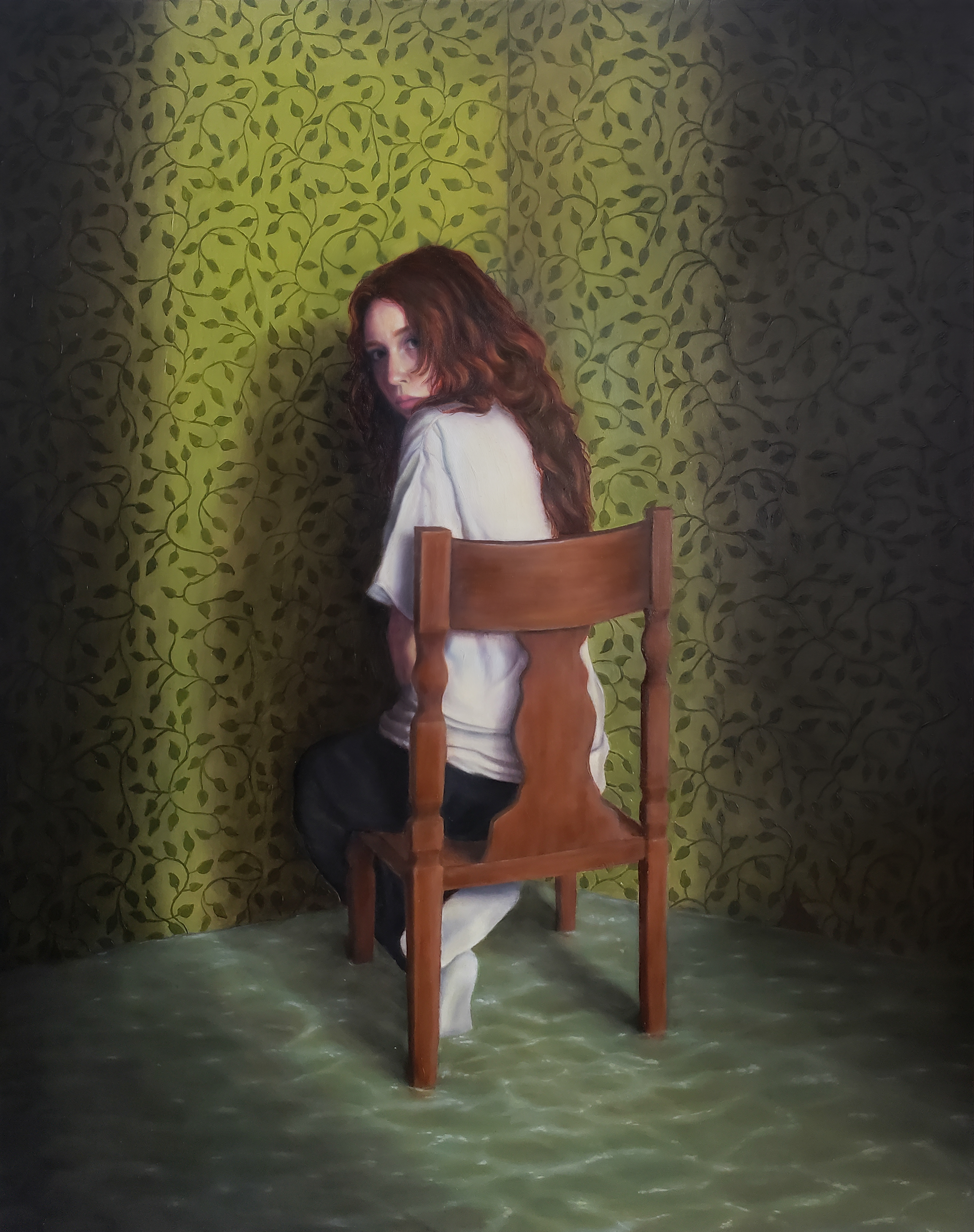 "Diluvium" - Oil on Aluminum Panel, 2022