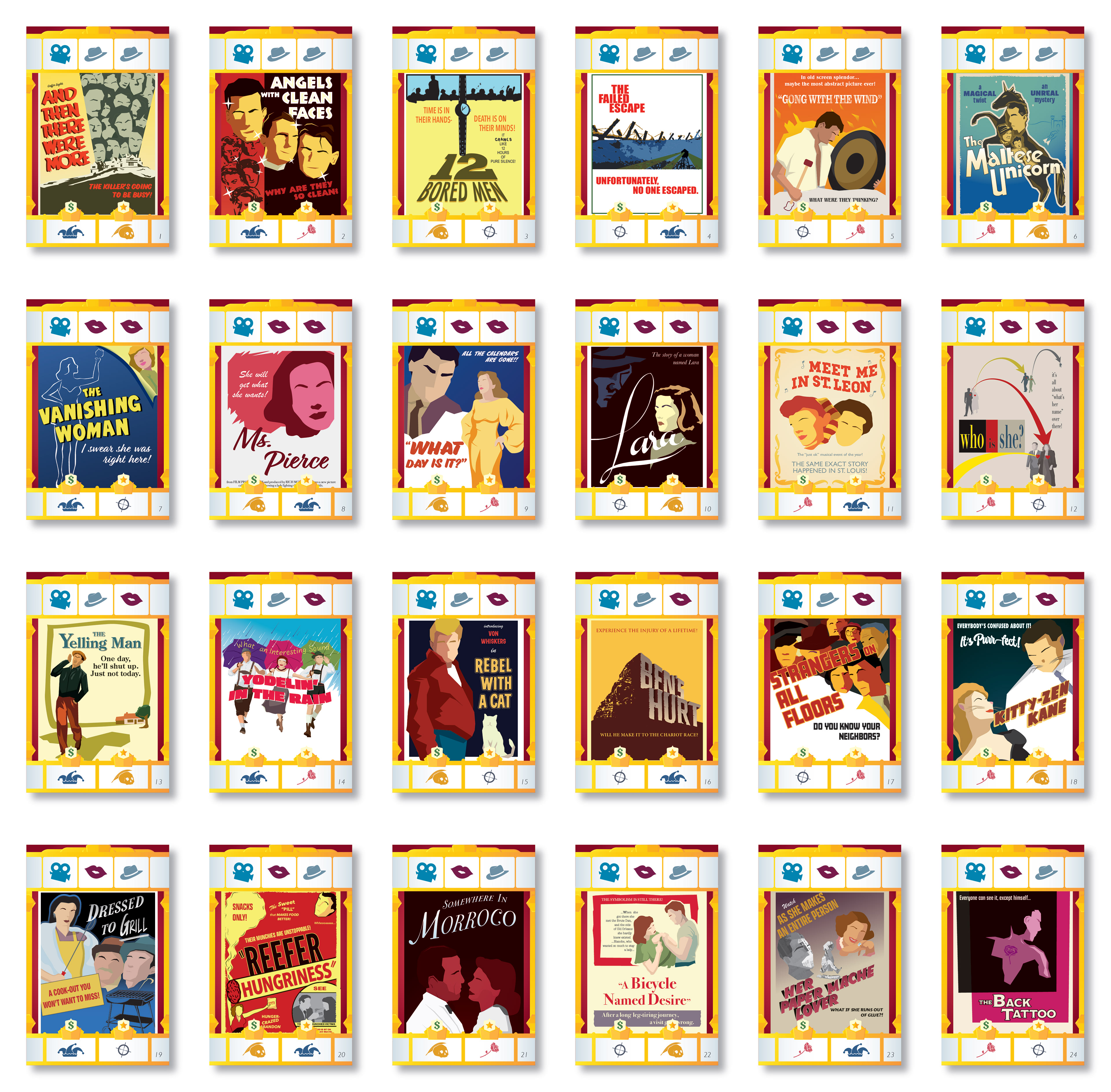Cinema Movie Poster Cards