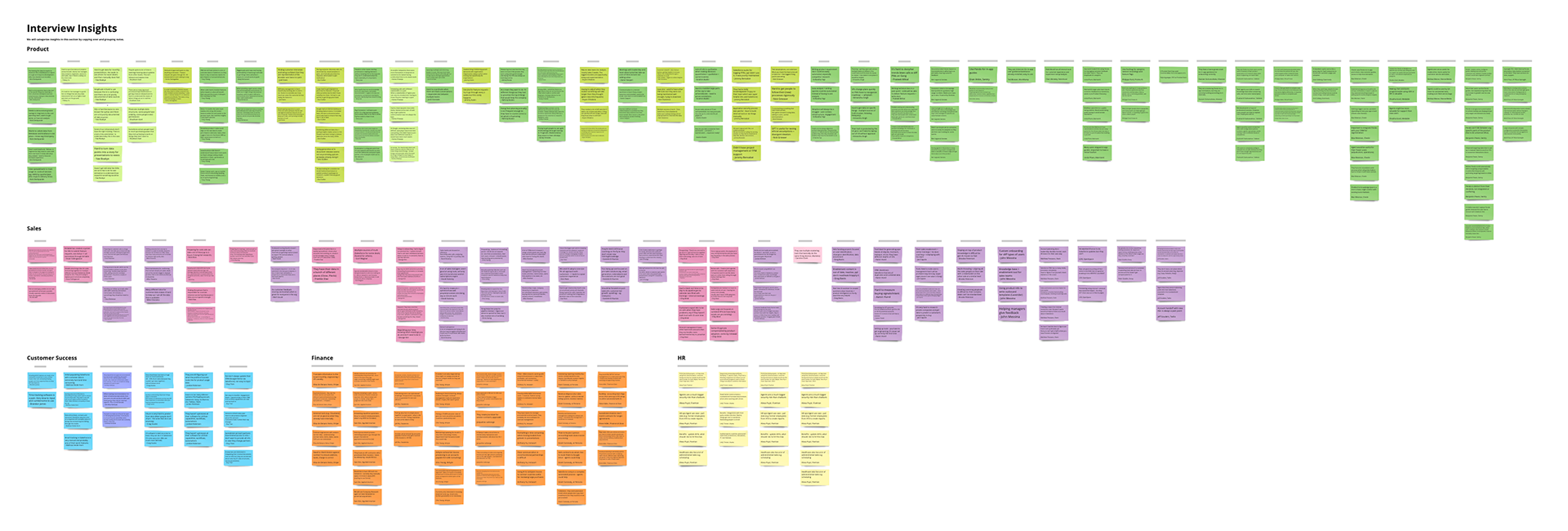 User interview insights