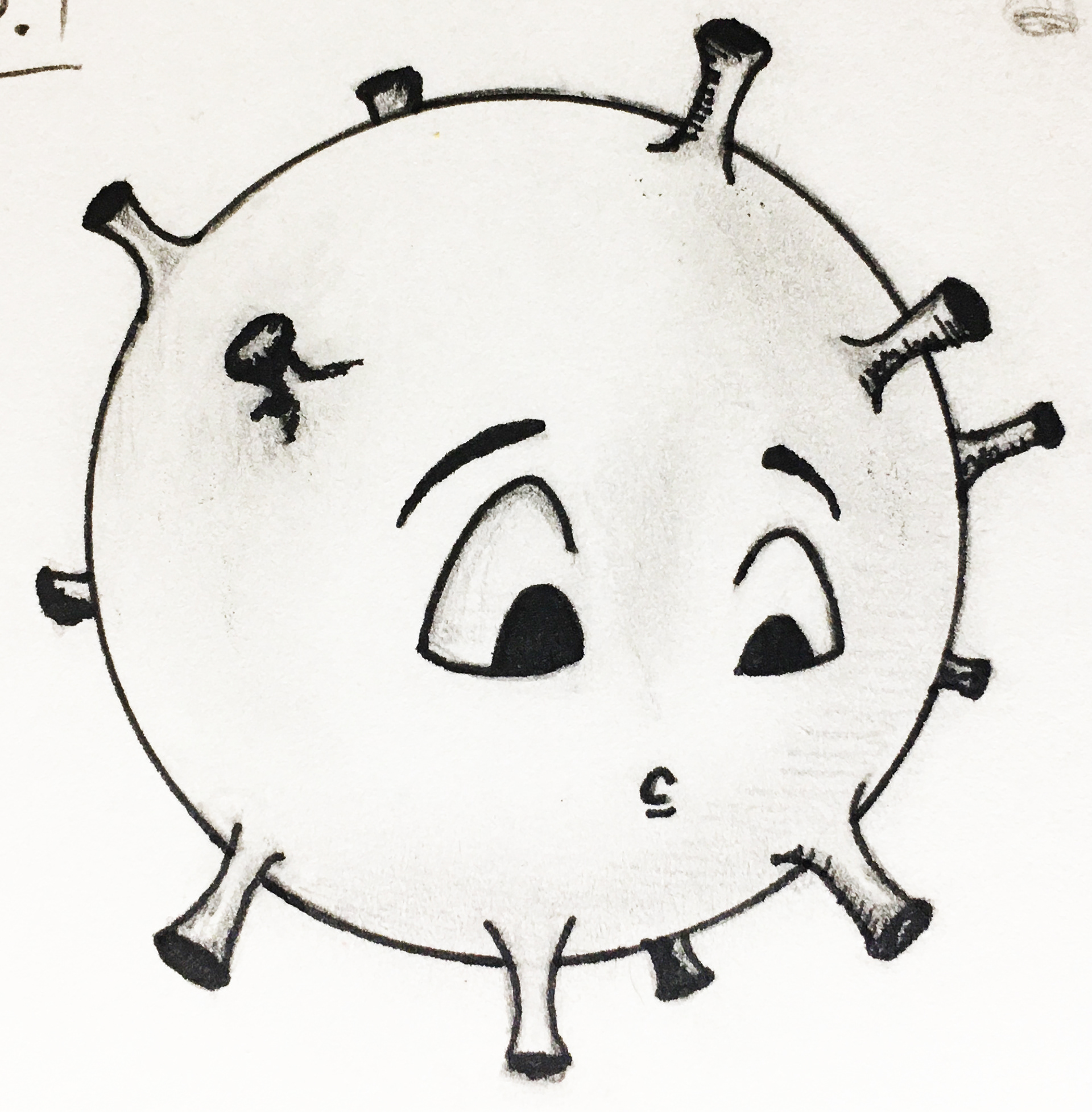 Covid Cell Sketch