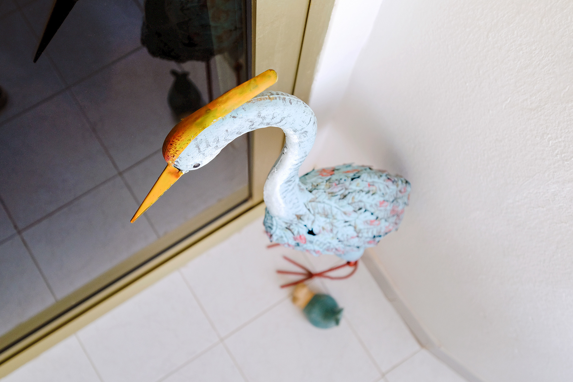 Detalle de decoracion de exterior en apartamento turistico en maspalomas