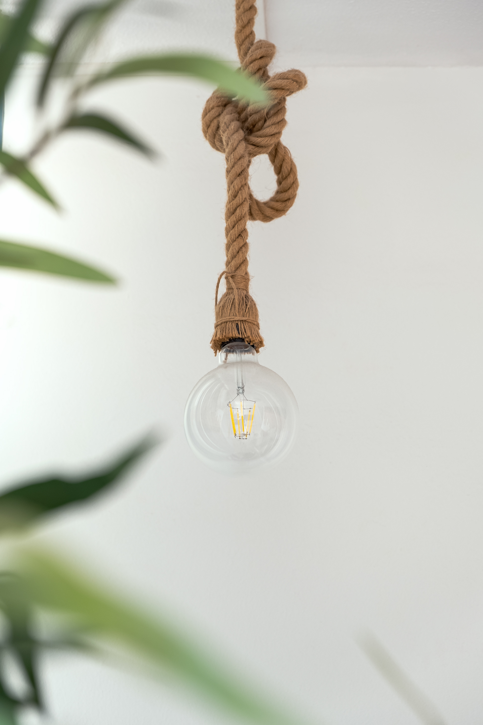 Lampara decorativa en vivienda vacacional en Maspalomas