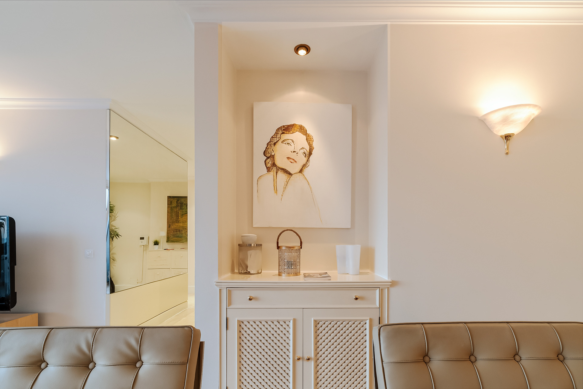 Detalle de cuadro en villa de lujo en gran canaria
