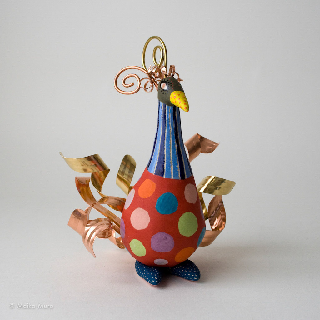 鏡 rojo mirror rojo 陶、銅、真鍮 ceramic, copper, brass 16x11.5x9 cm / 2011