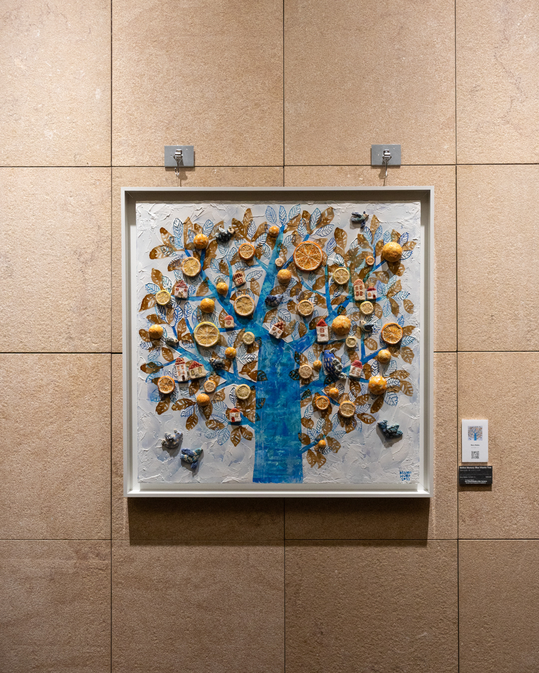 Blue tree inspired by memory and travel