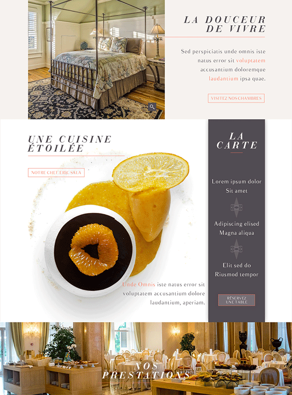 Domaine Angelus - Navigation Page