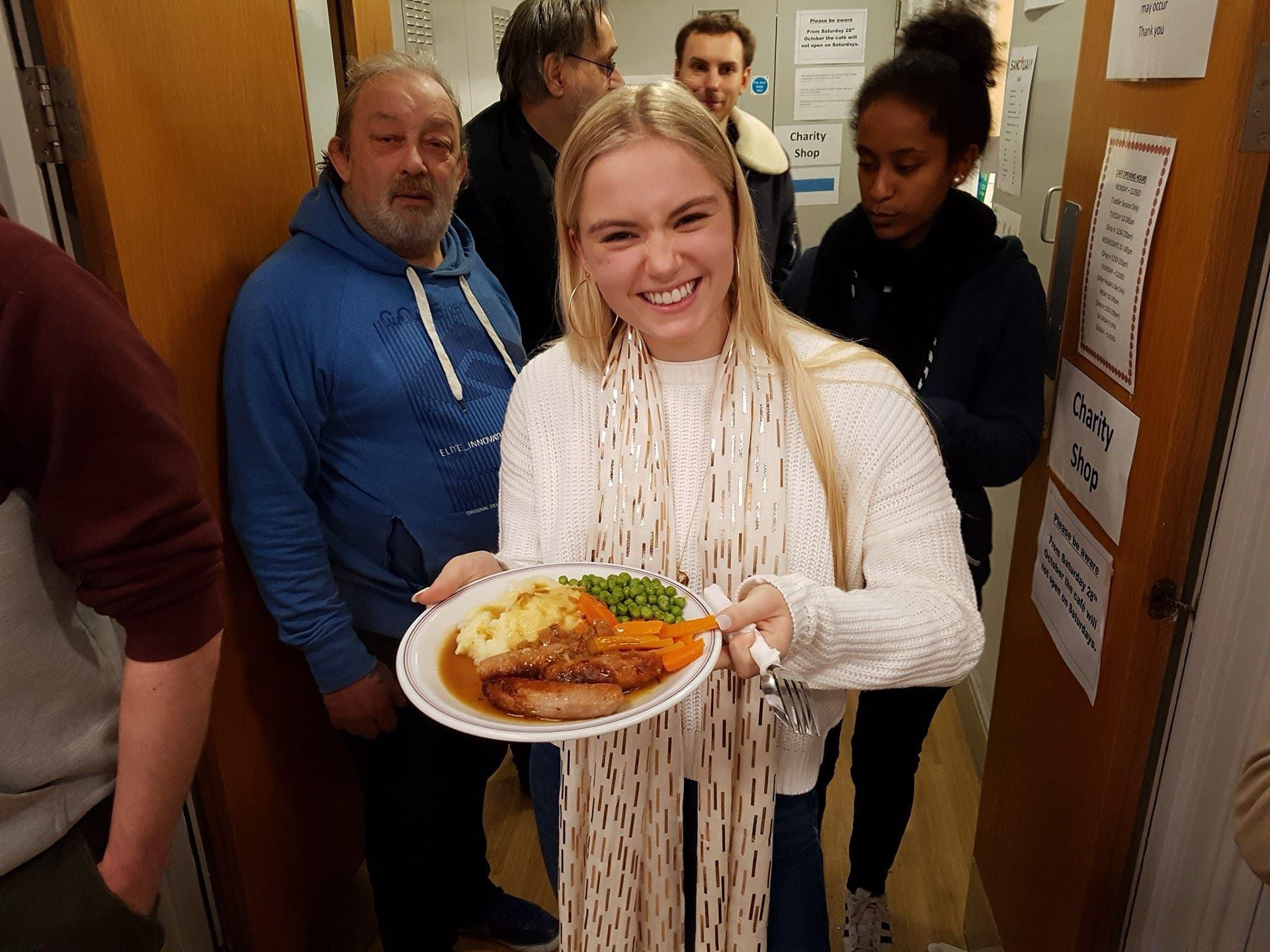 Musician Sody, volunteering at Ealing Soup Kitchen