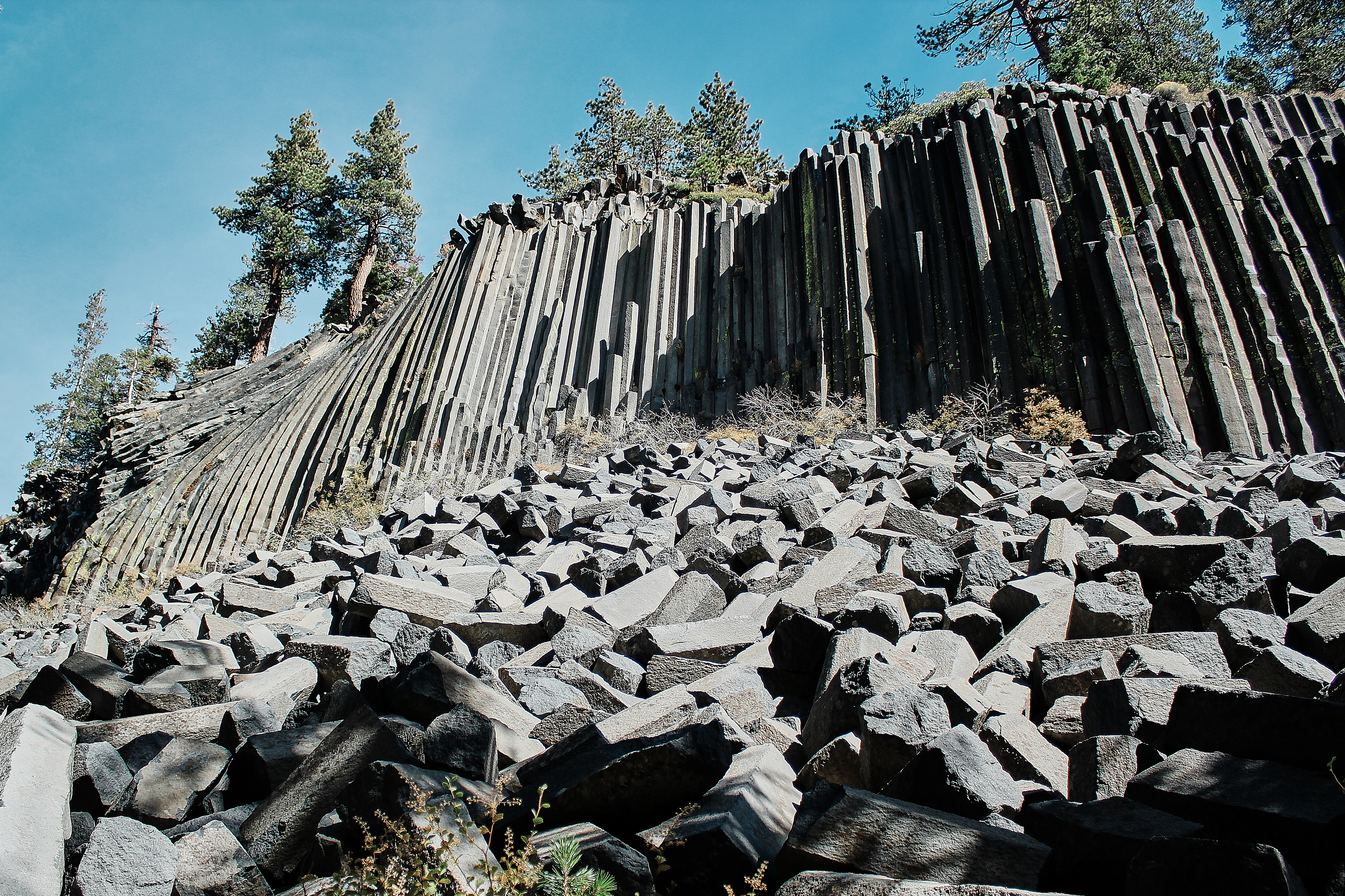 Devil's Postpile, Mammoth Mountain, Mammoth Lakes, California - Oct 2010. Canon EOS REBEL T2i