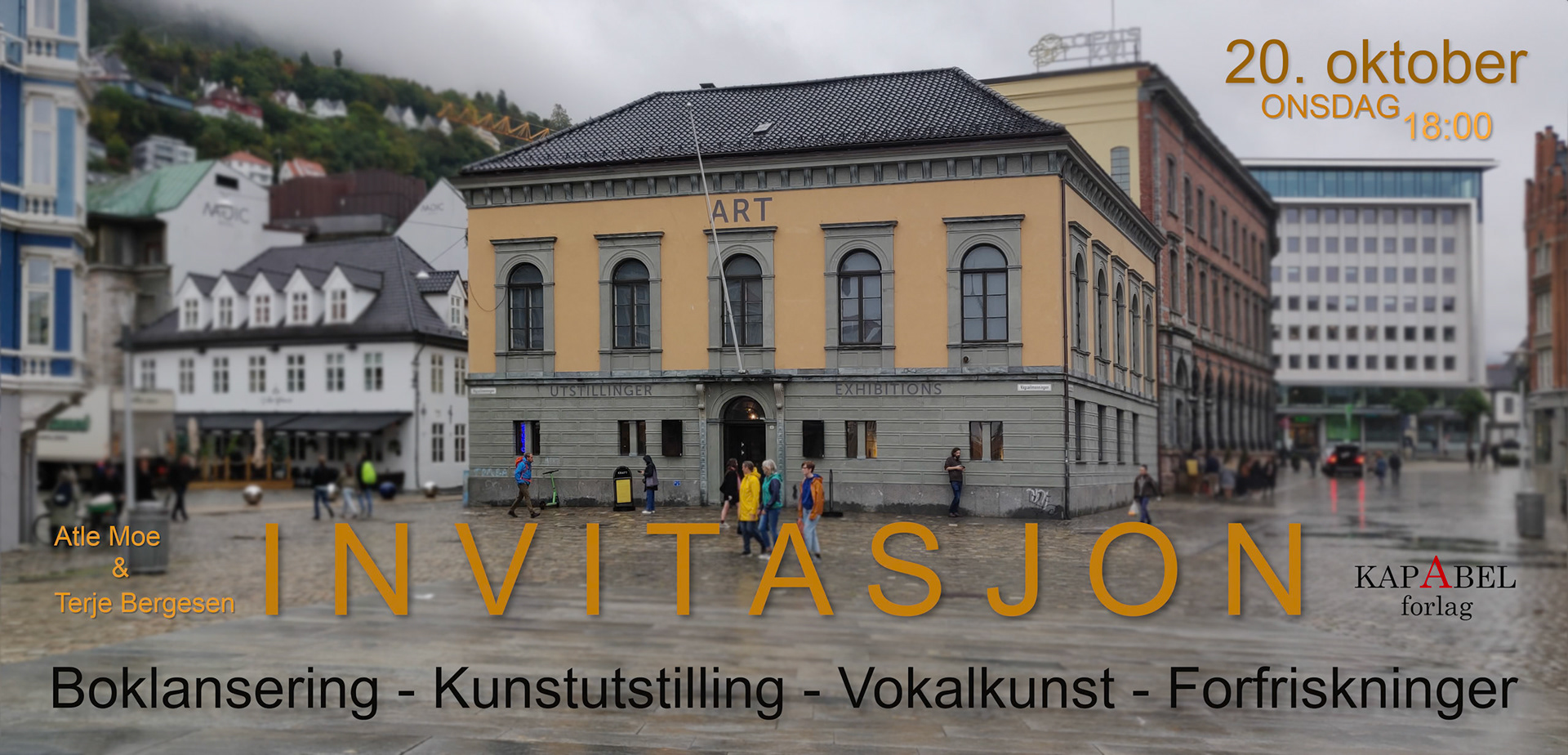 Boklansering oktober 2021 på Kunsthall 3,14 i Bergen