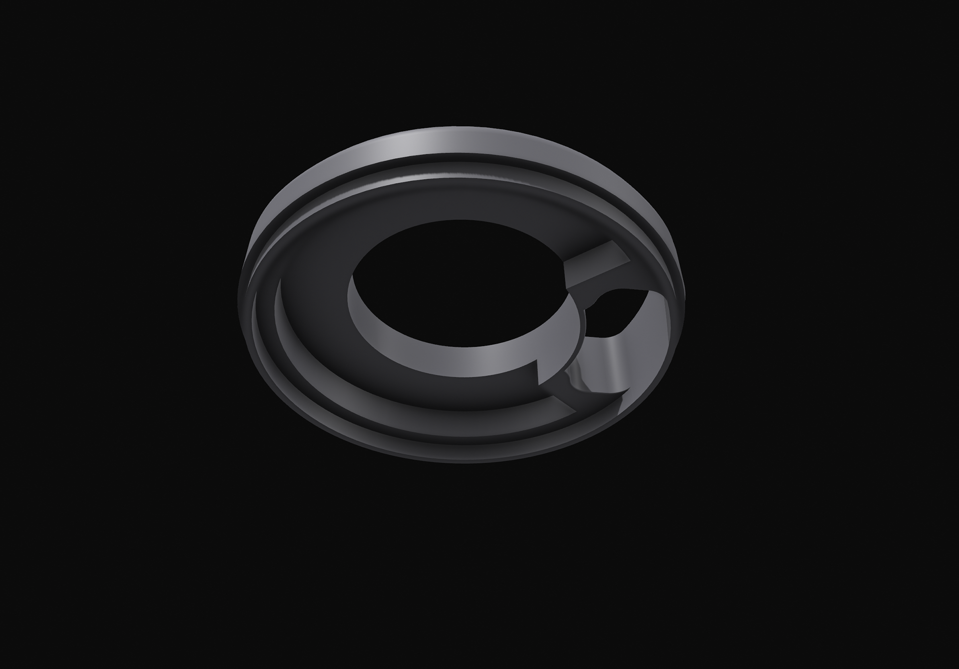 V2 bottom view showing interface with DCR C Ring