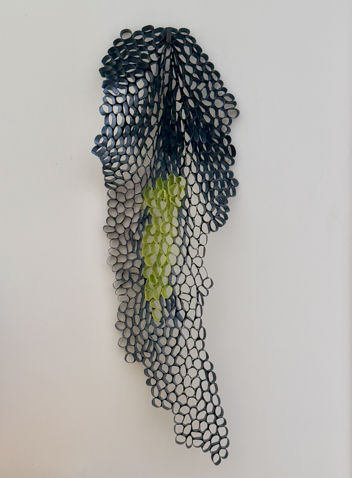 Soft Sculpture #5 – Unfurl, 2024, 49" x 20" x 7"