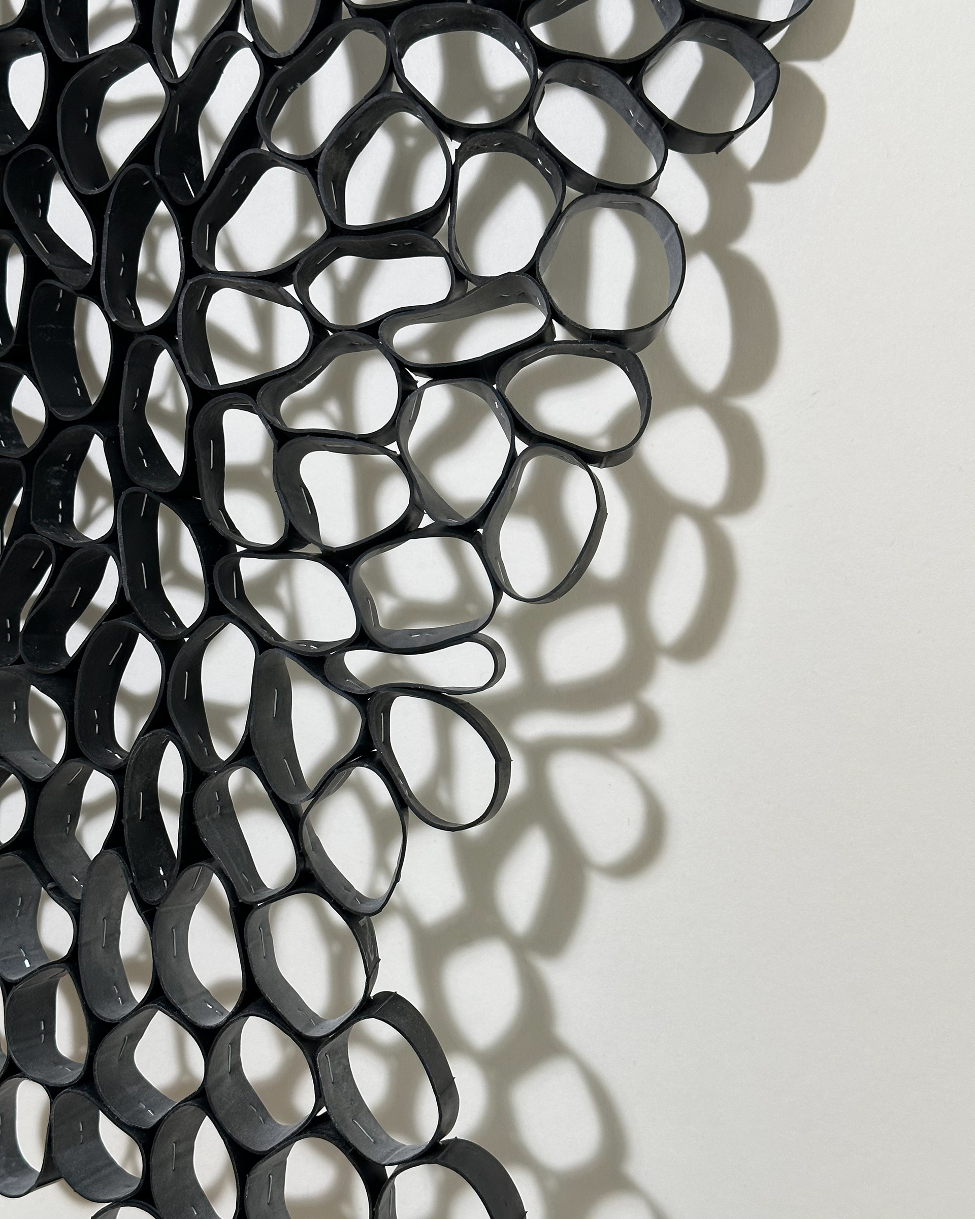 Soft Sculpture No. 1; 2022; Closeup with shadows.