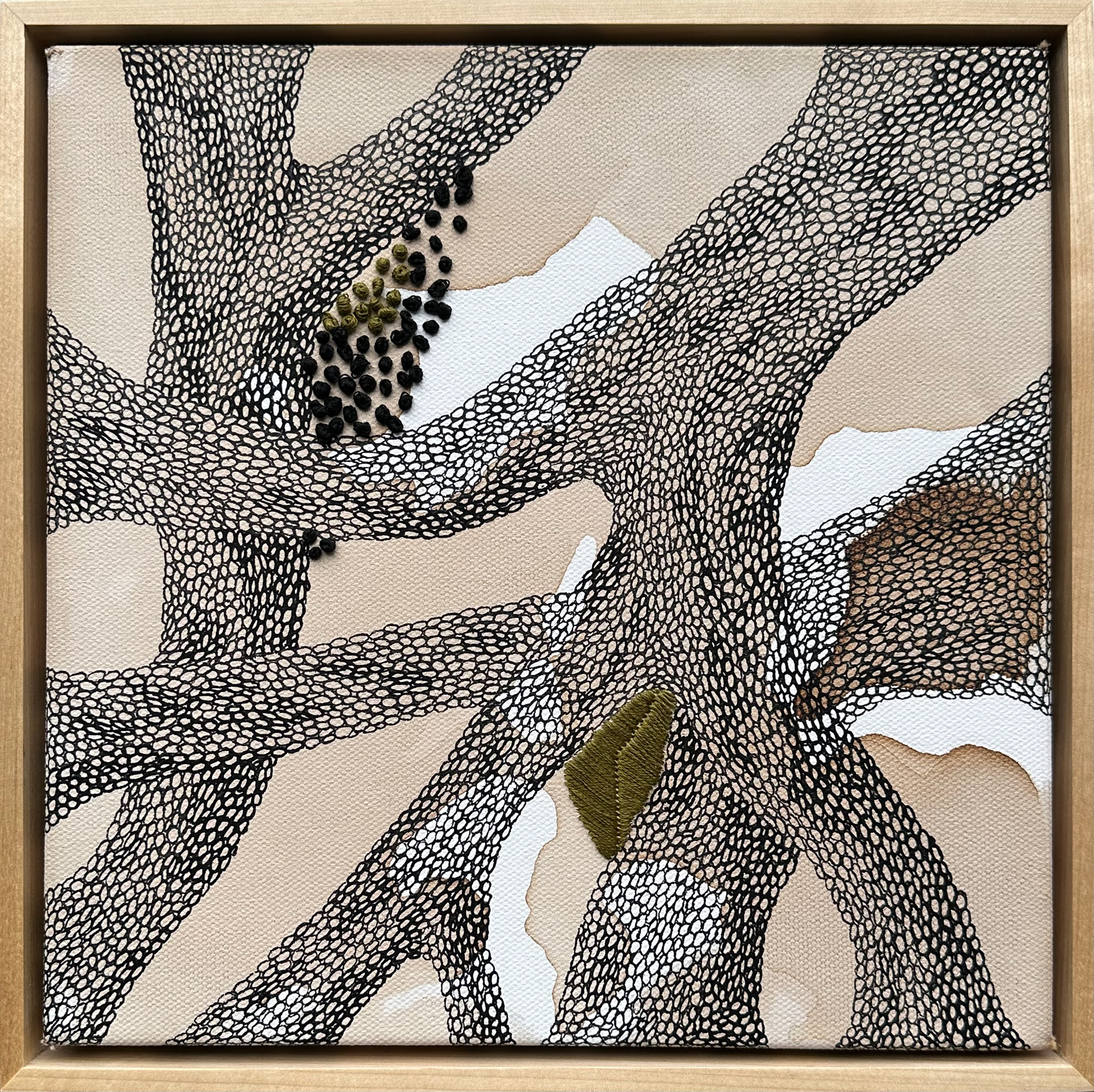Flow #3; 2020; 11" x 11" x 2"