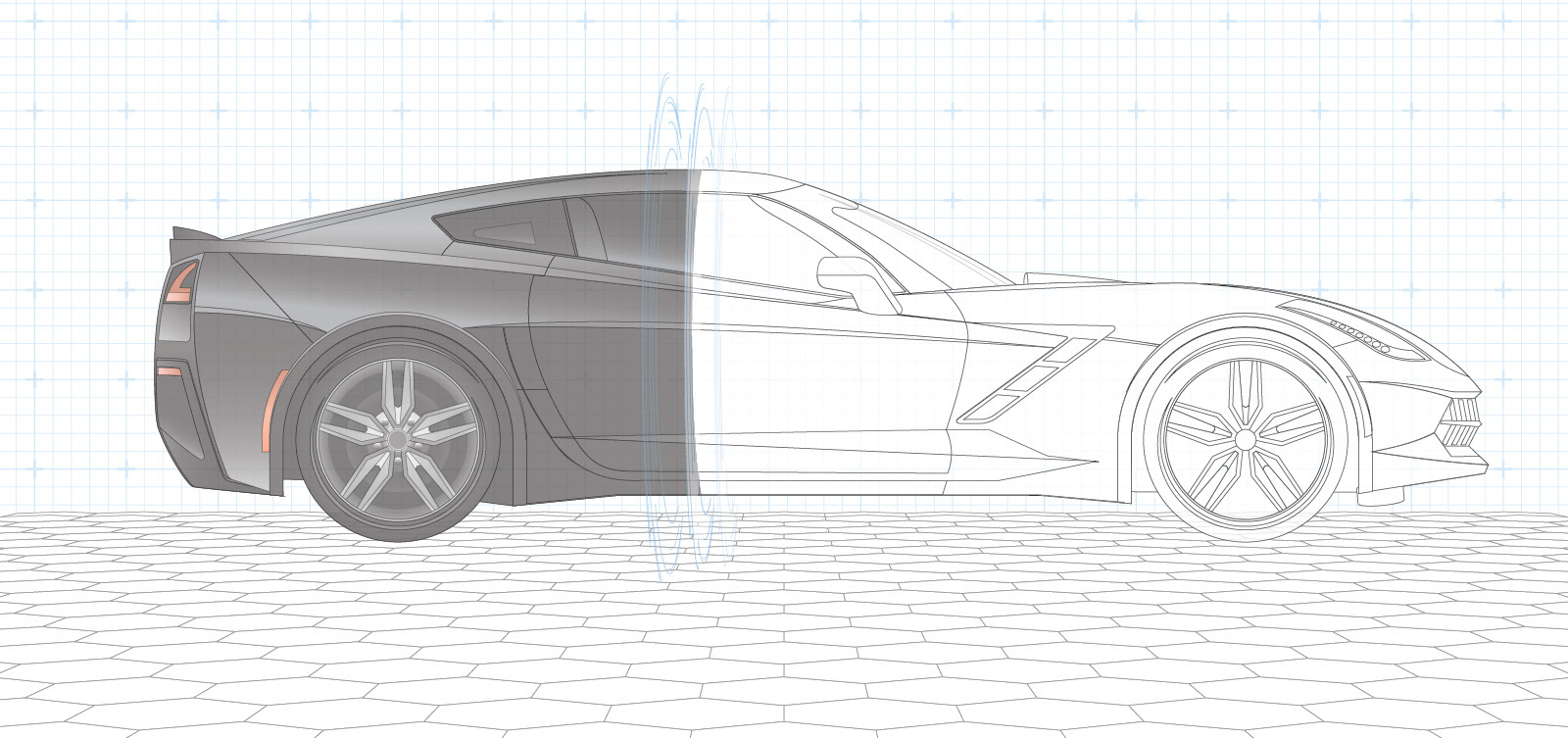 Illustration of Arrow Electronics' autonomous S.A.M. Car project (Semi-Autonomous-Motor Vehicle). - 2020