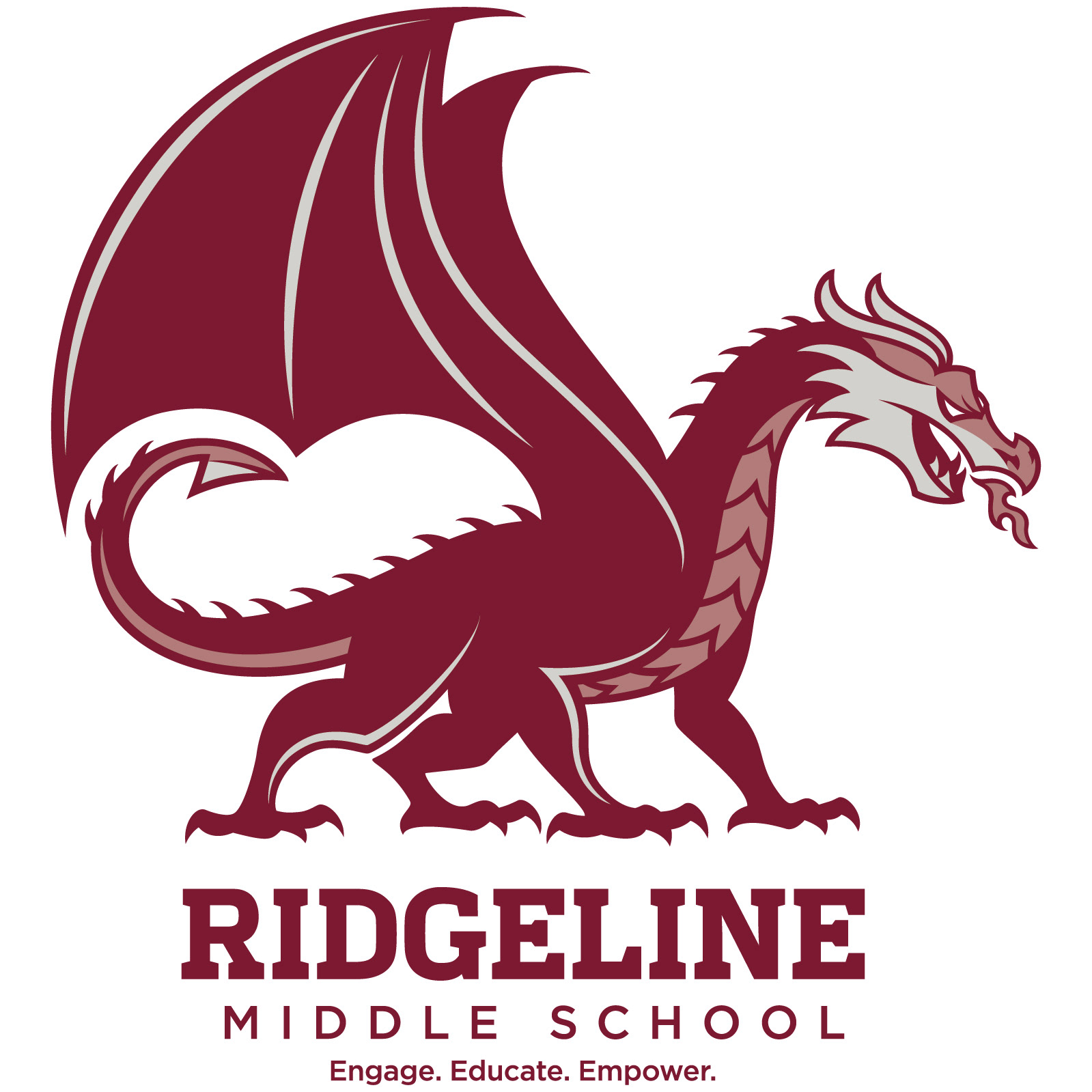 Mascot design for Weld County School District, 2024.