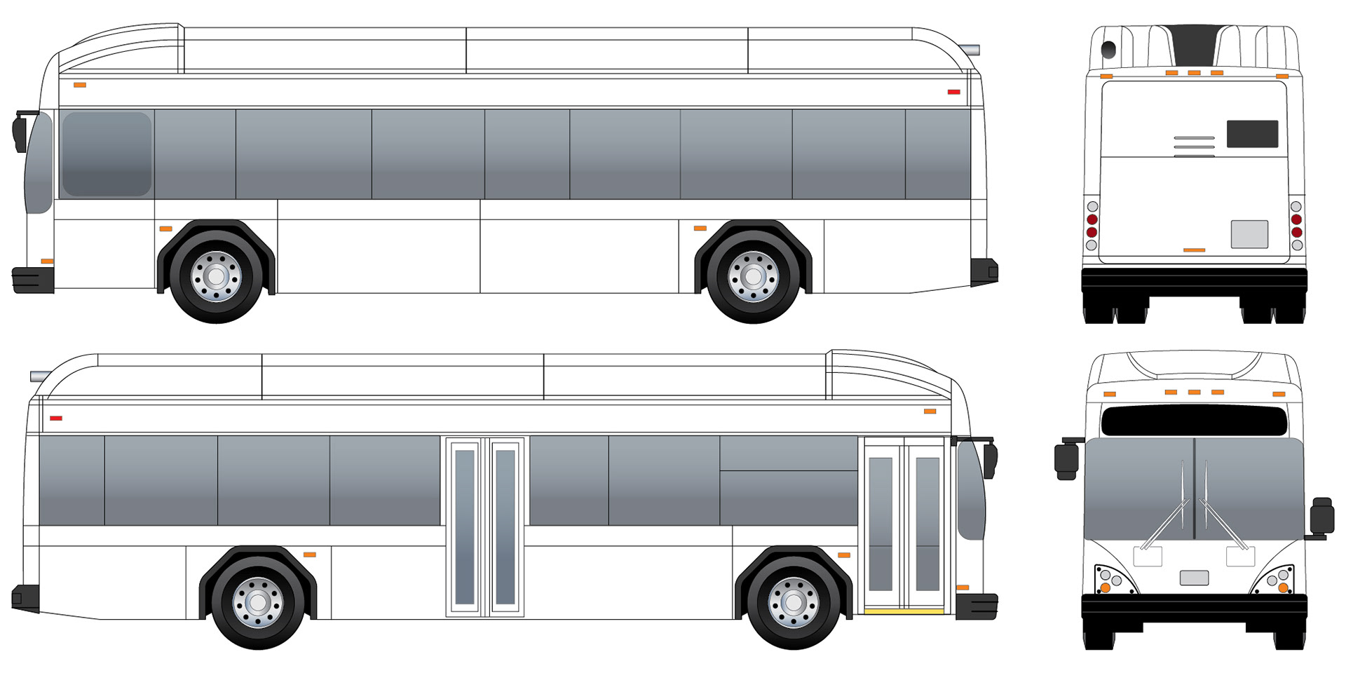 Gillig battery-electric bus schematic - 2021