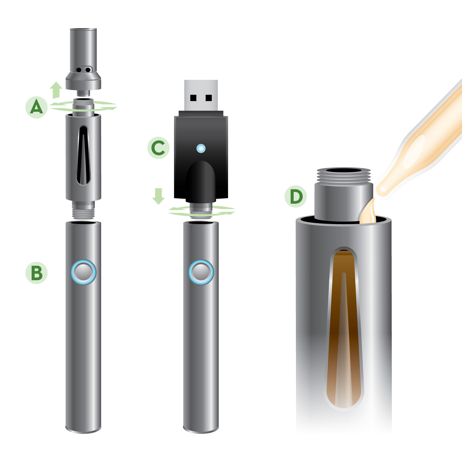 Vape device schematic for CBD client - 2019