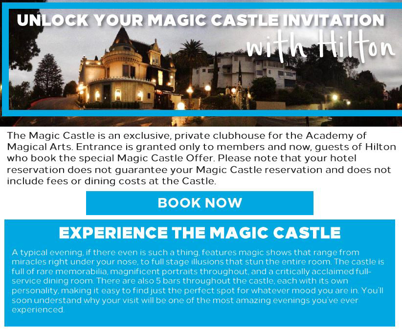 The Magic Castle landing page on Travel.Hilton.com