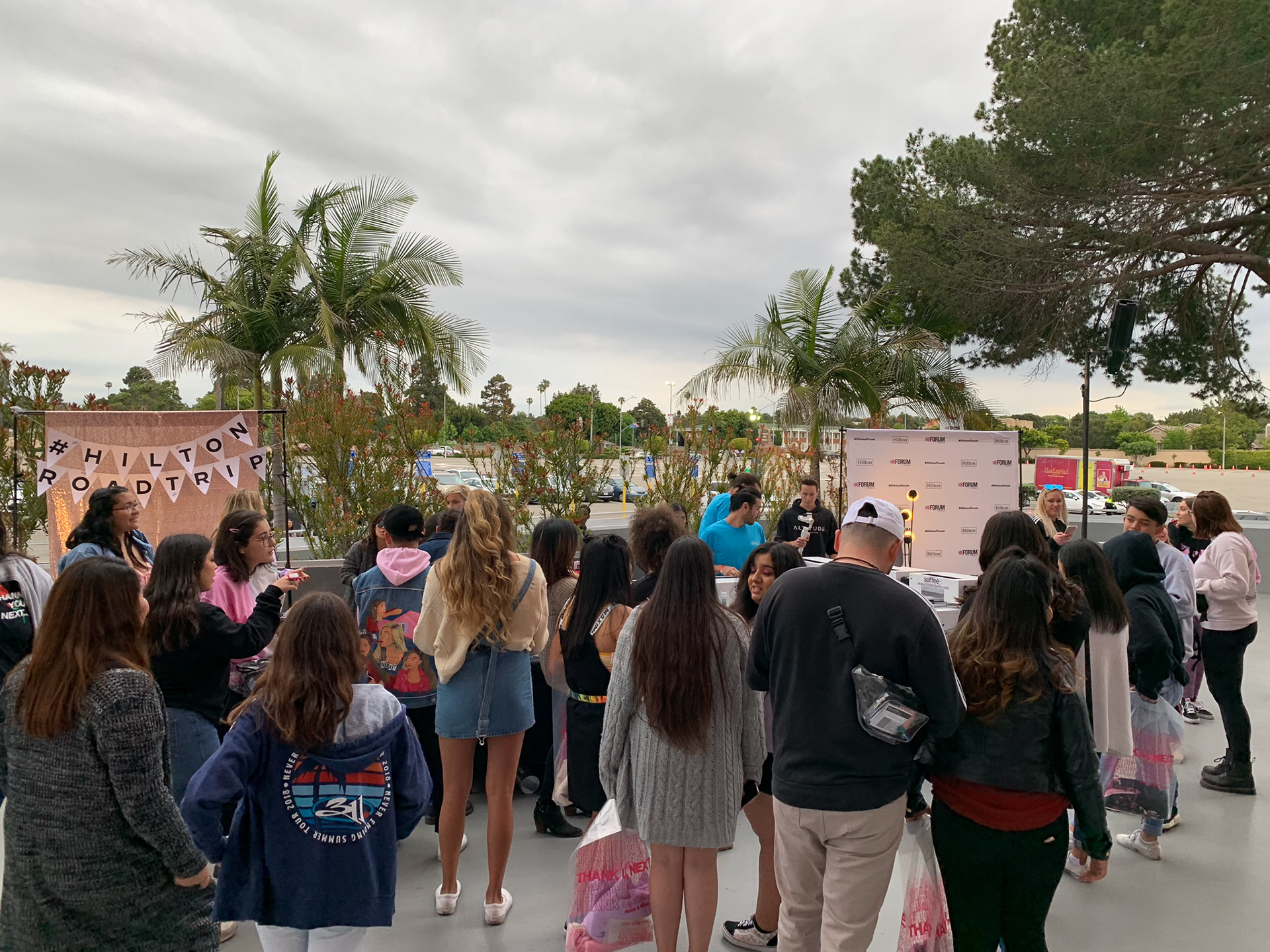 Ariana Grande California Road Trip activation at the Forum