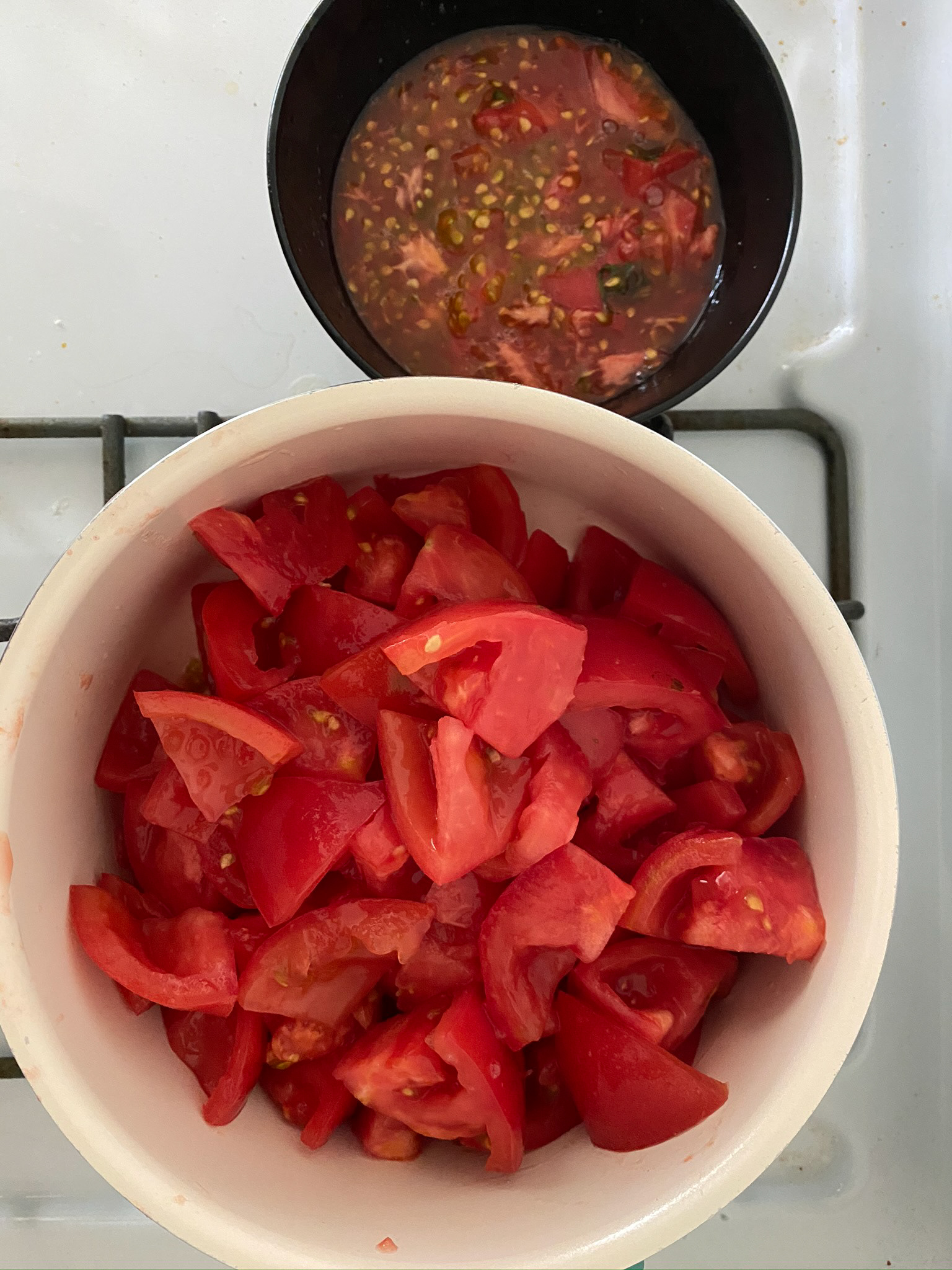 Chop and remove seeds