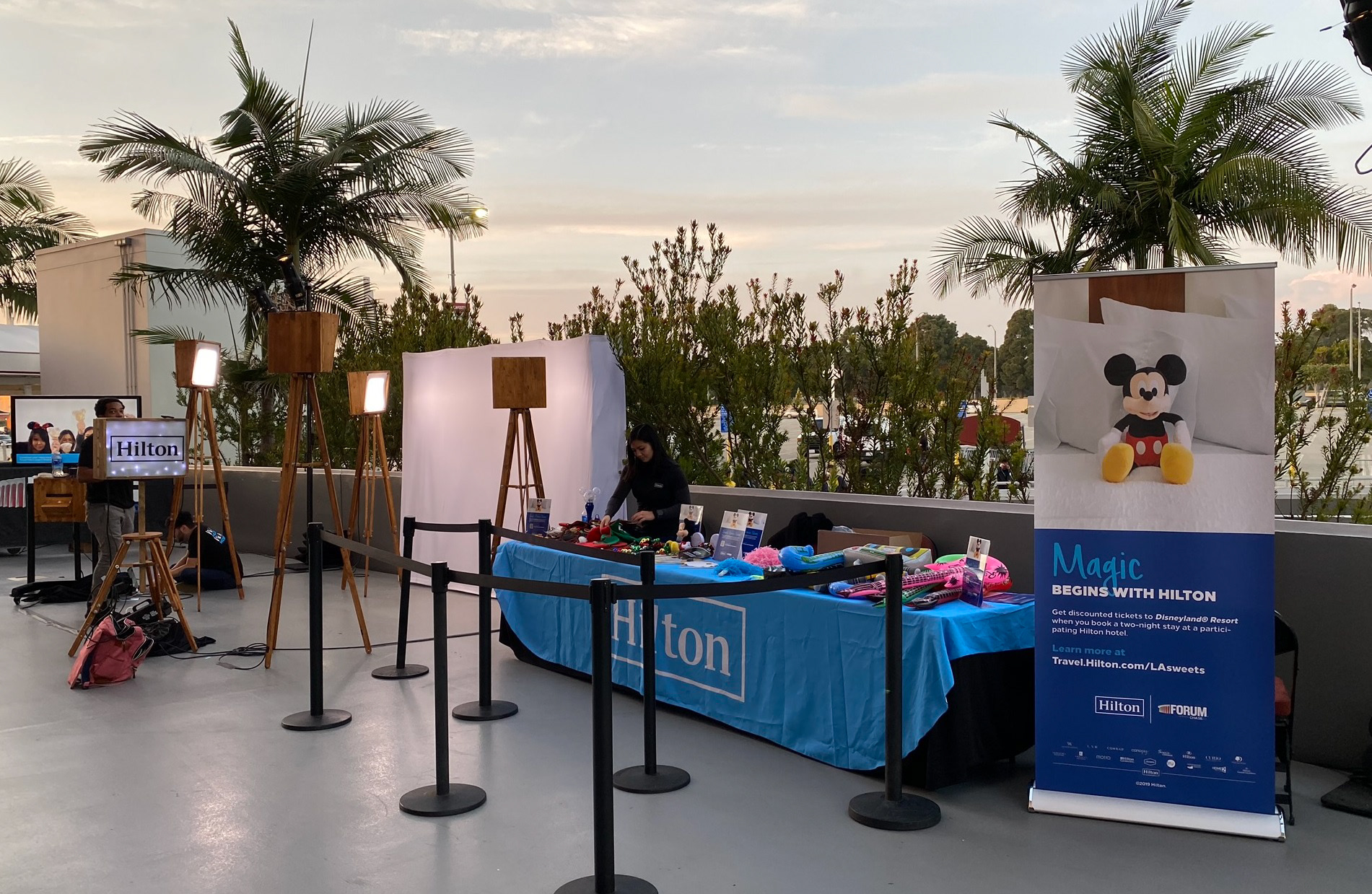 Dec 14, 2019  - Disneyland and Hilton activatoin at the Forum