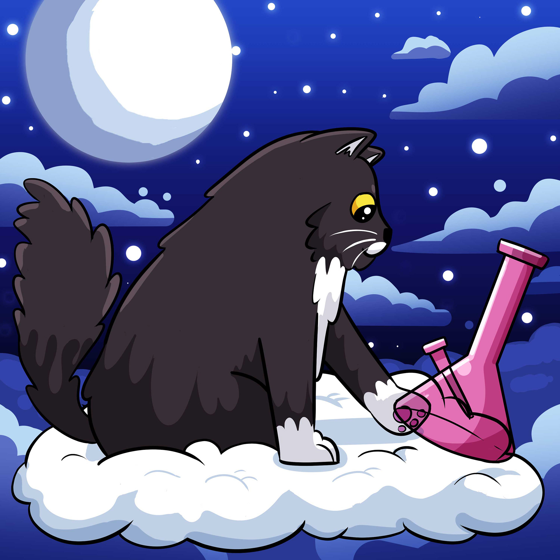 Second design for merch and stickers that were added to every order
