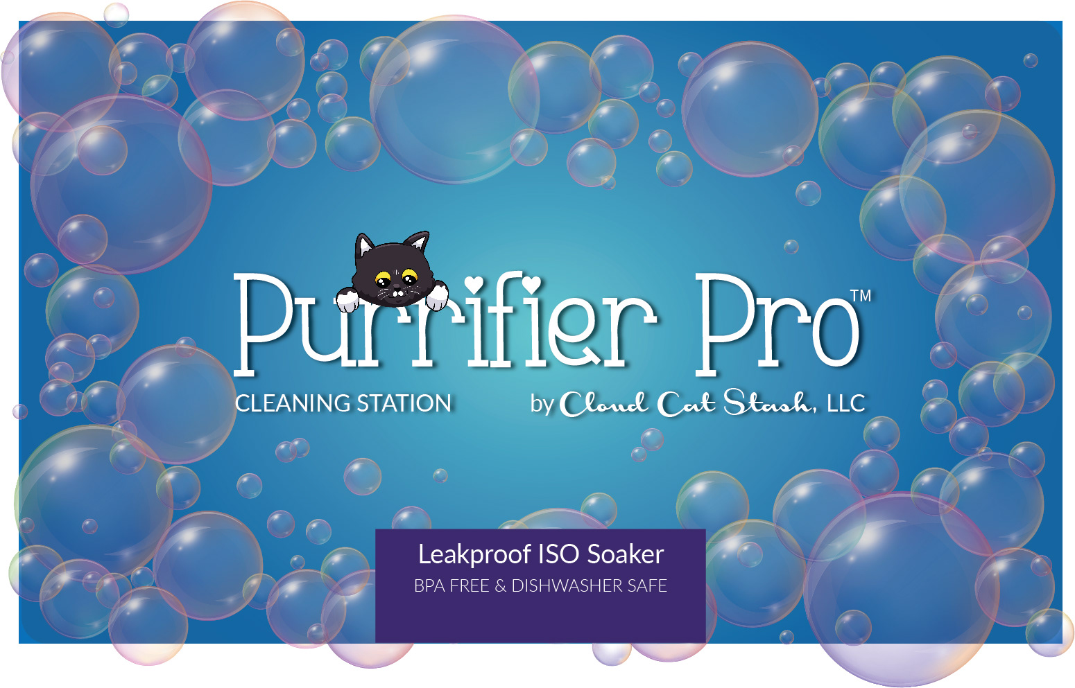 Branding label for Cloud Cat ISO cleaning station